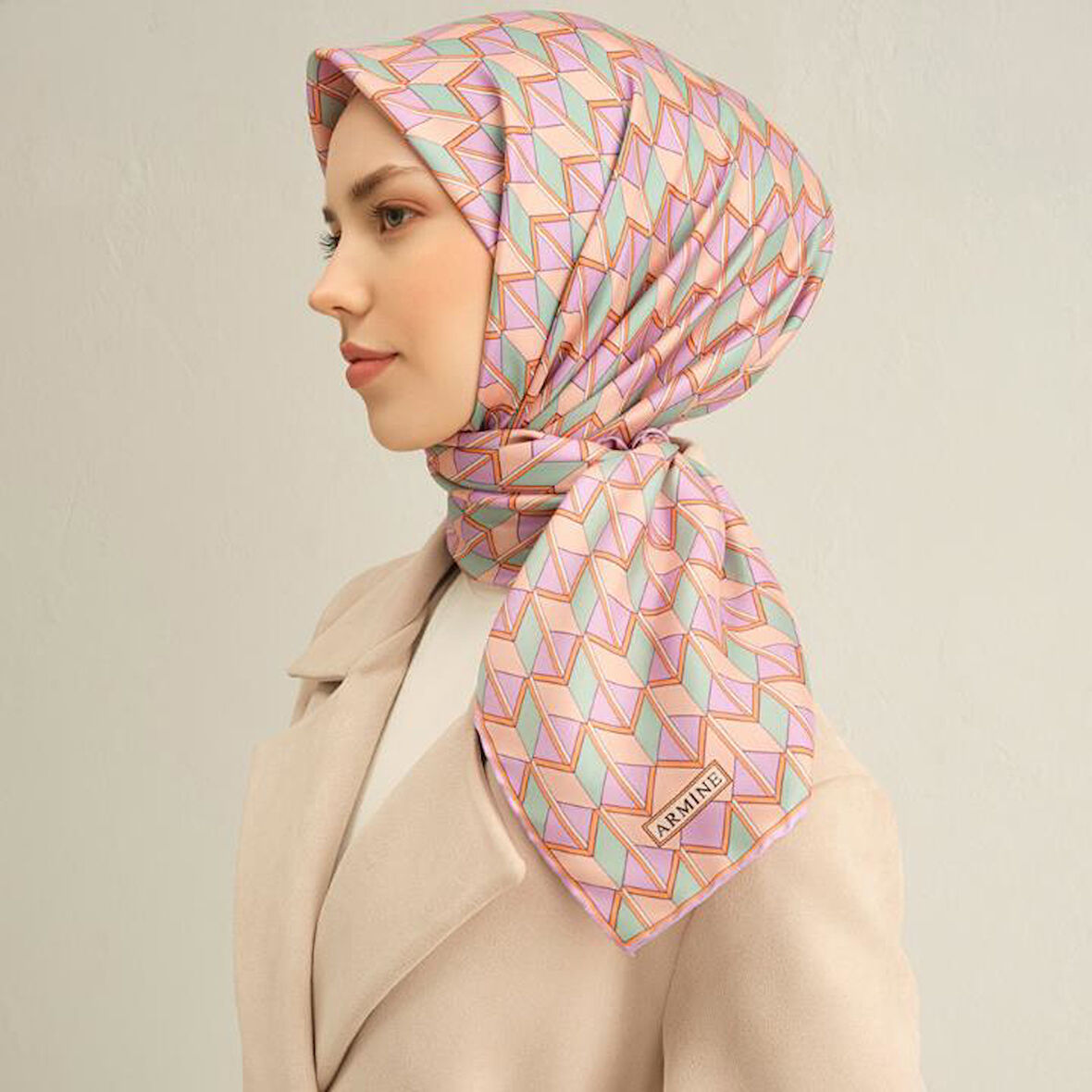 Armine E25YA9309D02 34 Dj Saf İpek Eşarp 9309D (T)