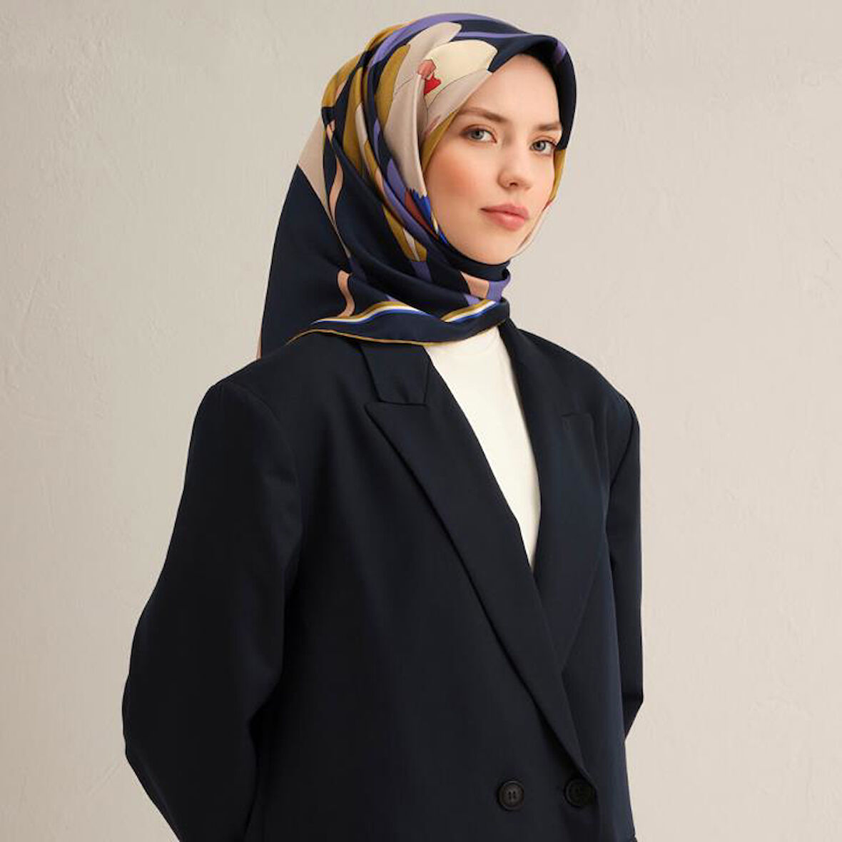 Armine E25YA9302D02 55 Dj Saf İpek Eşarp 9302D (T)
