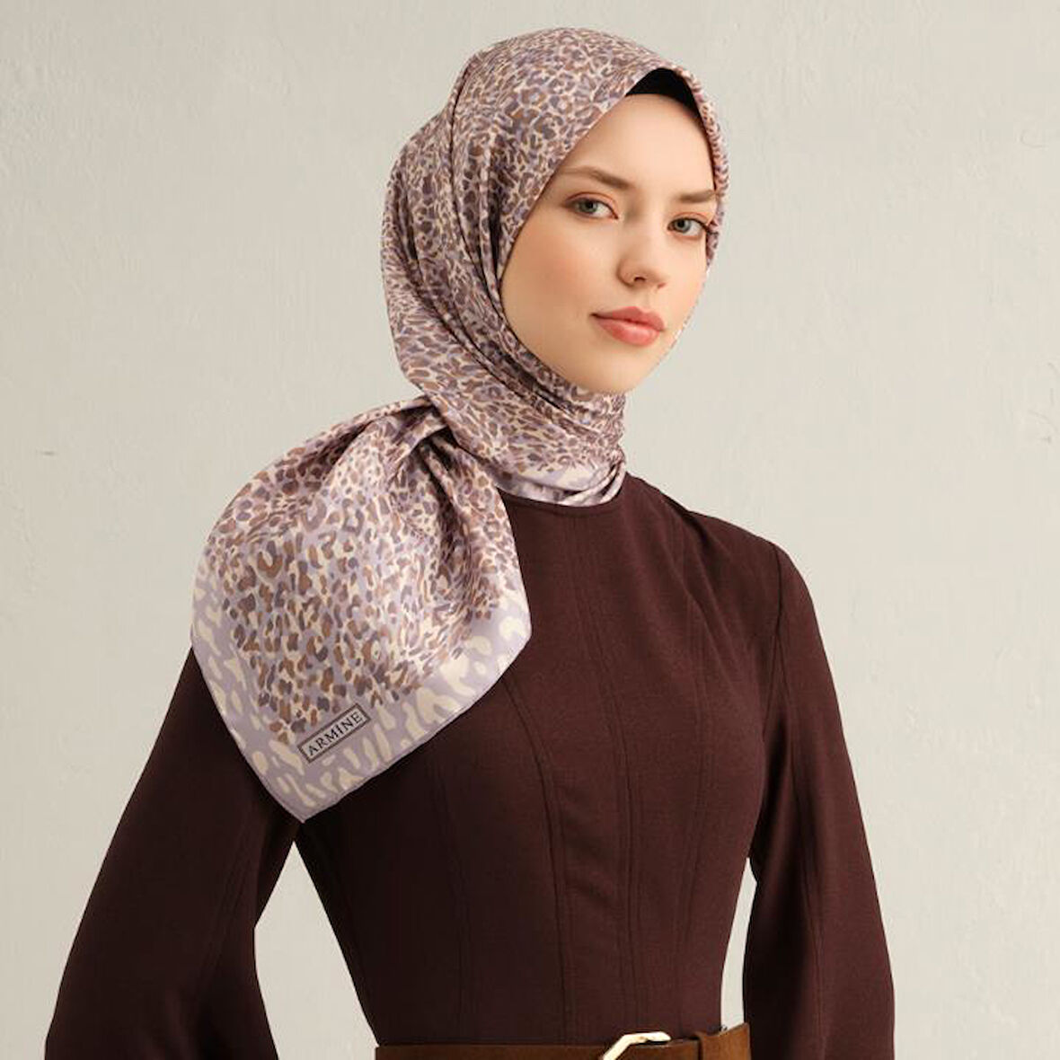 Armine E25YA9352D02 06 Dj Saf İpek Eşarp 9352D (T)