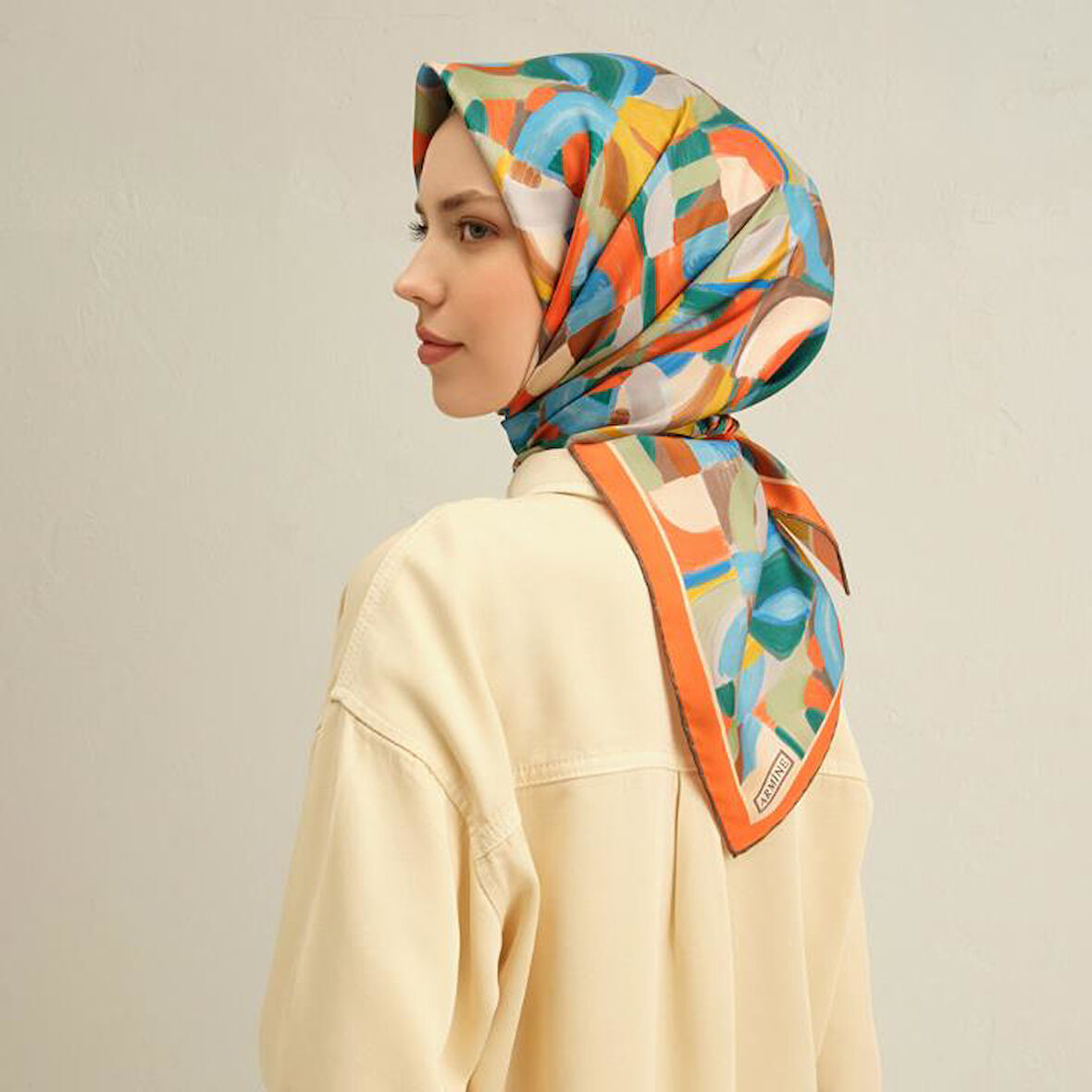 Armine E25YA9329D01 84 Dj Saf İpek Eşarp 9329D (T)