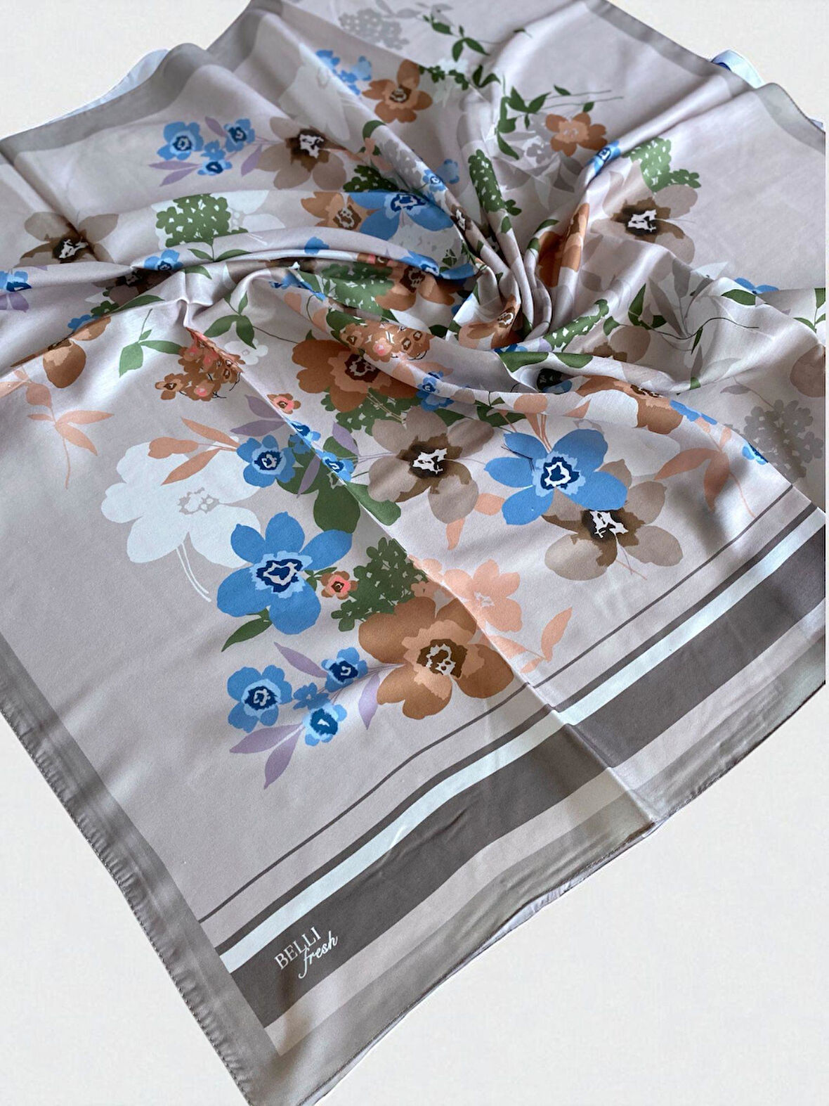 Belli Fresh Nova Eşarp 1011-18 Vizon Karışık Desen 49752