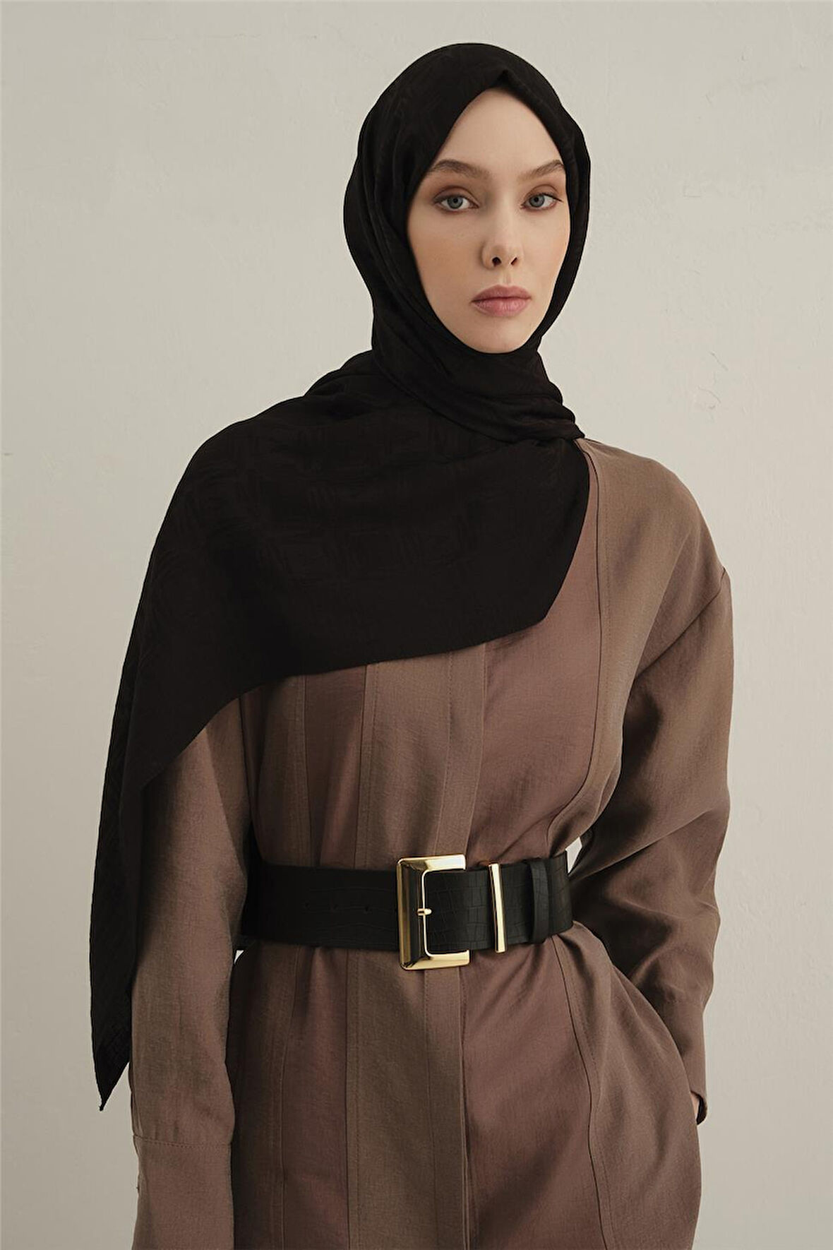 Lyocell Naia Kare Monogram Şal 6