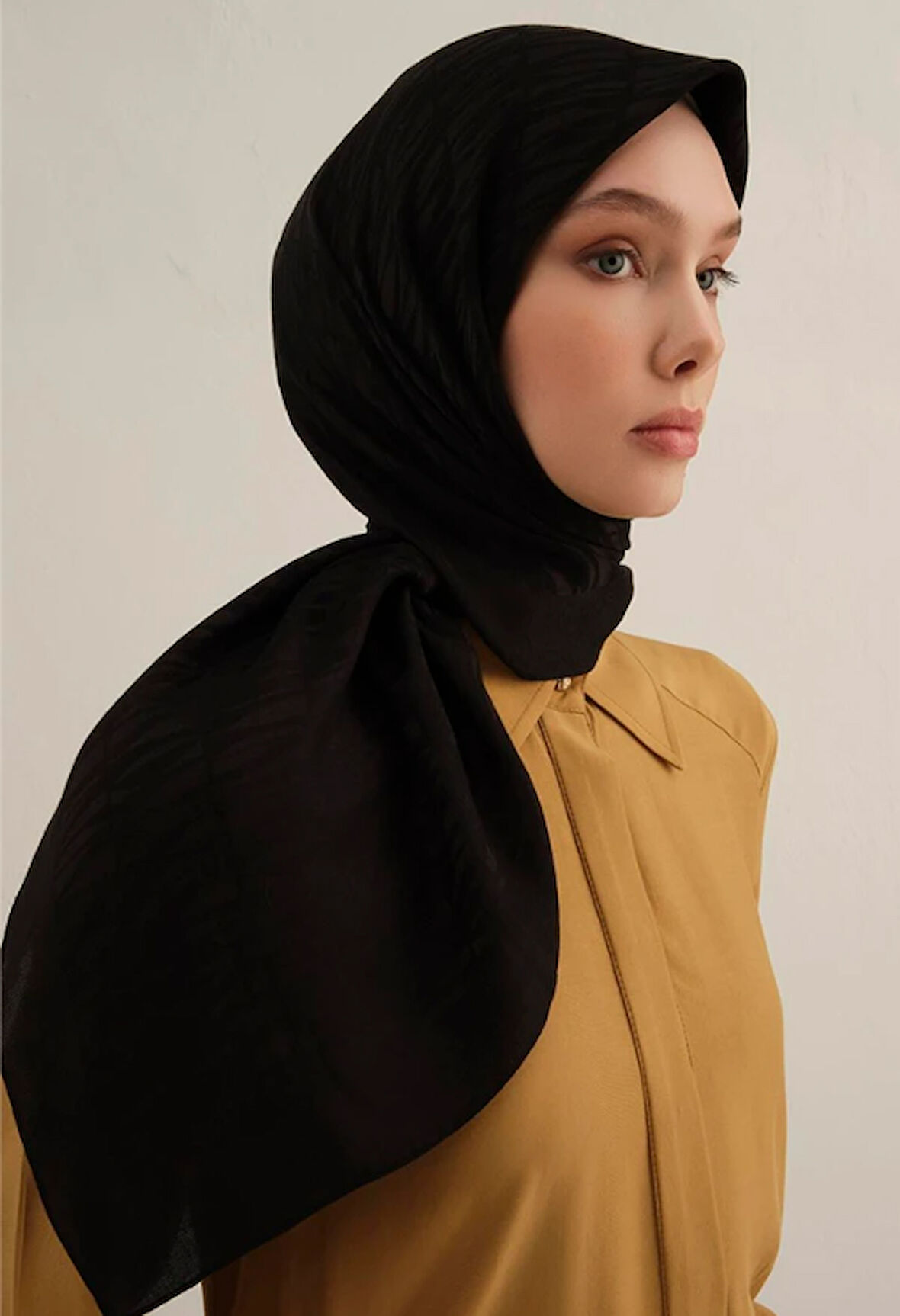 Armine Lyocell Eşarp 3-01 Siyah Desenli 47381