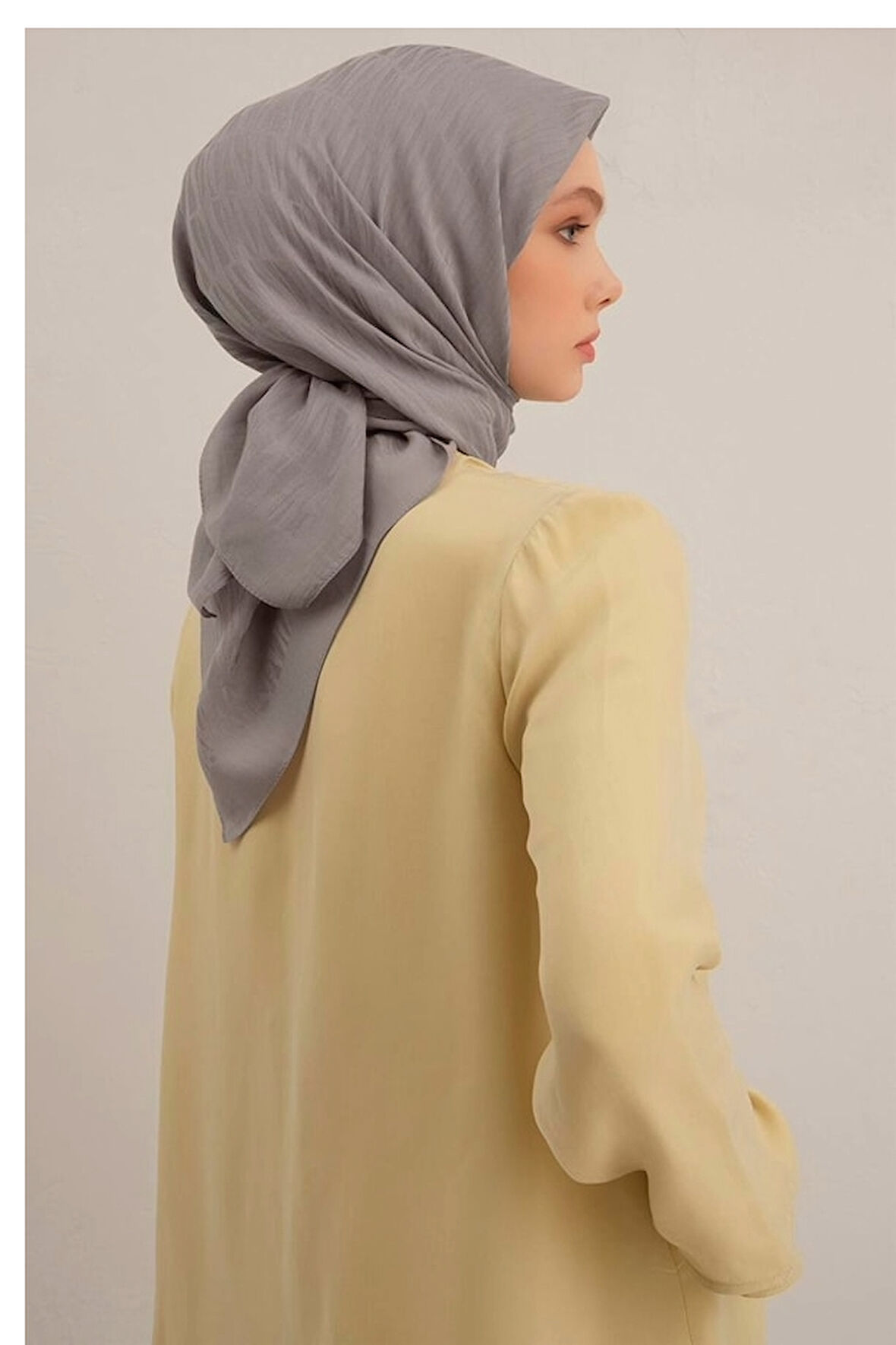 Armine Lyocell Eşarp 3-20 Gri Desenli 47352