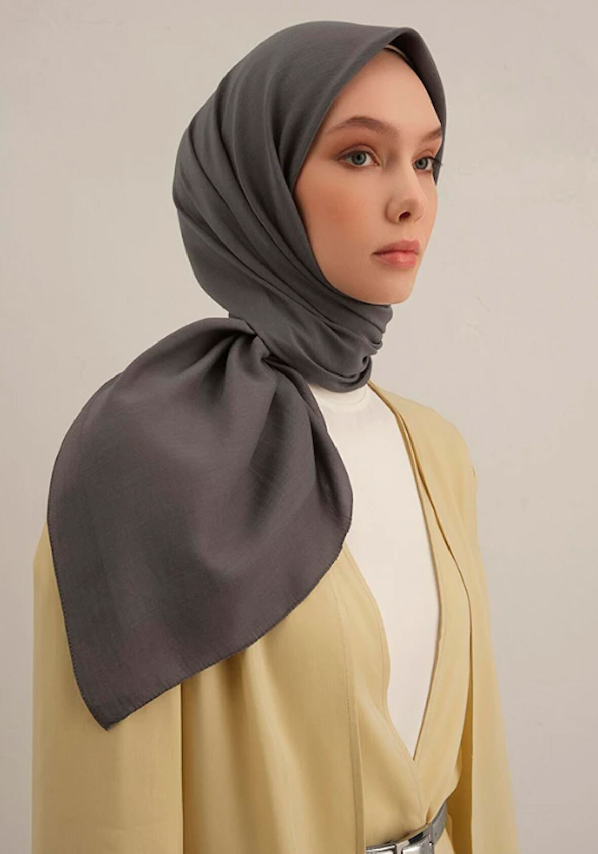 Armine B.Lyocell Eşarp 18 Koyu Gri 47377