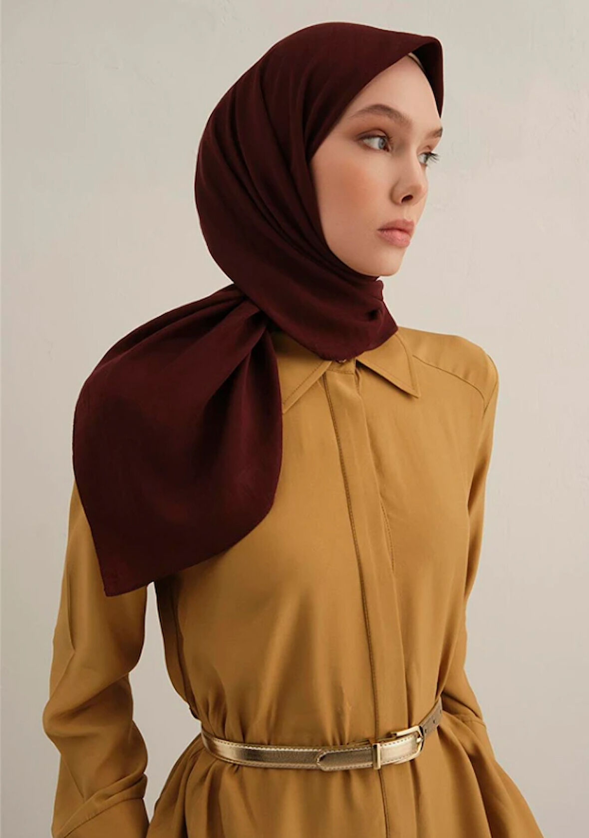 Armine B.Lyocell Eşarp 32 Bordo 47367