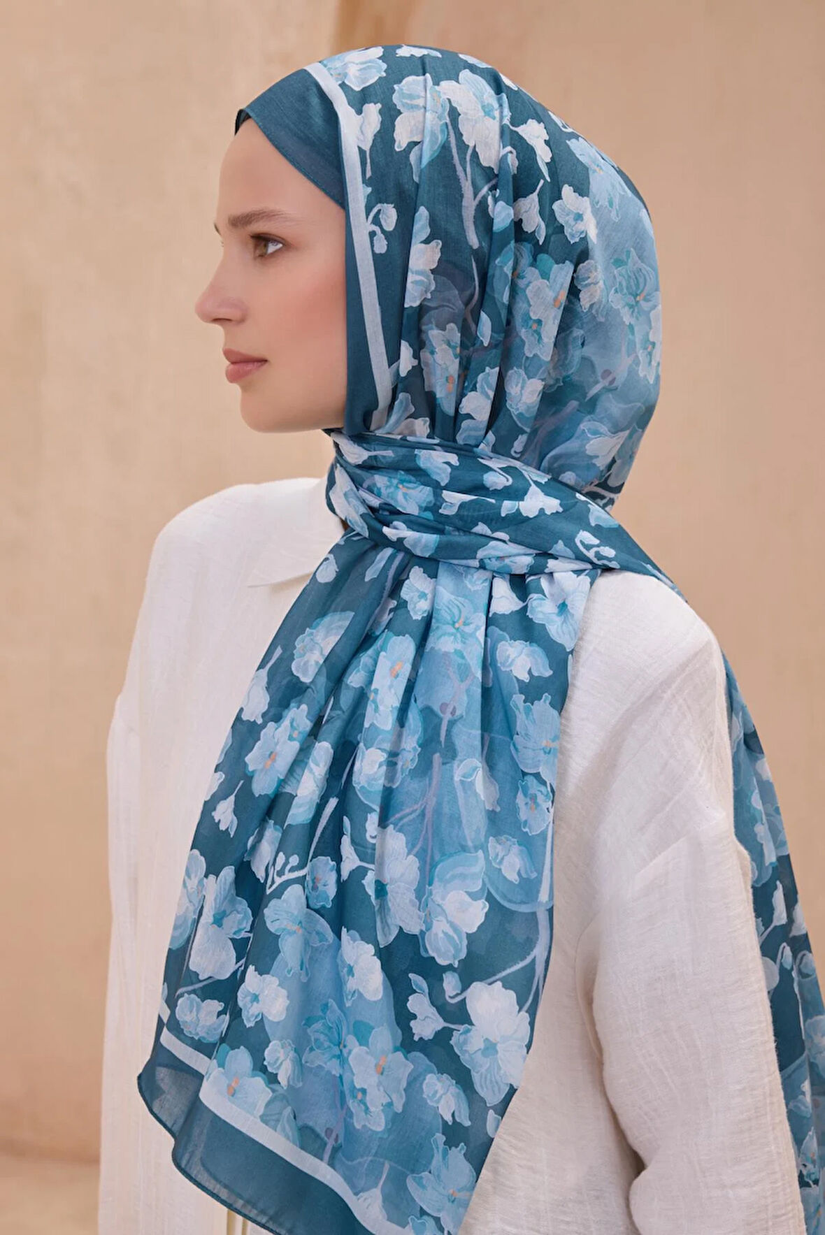 Belli Fresh Tela Şal 4-04 Yeşil Karışık Desen 49709