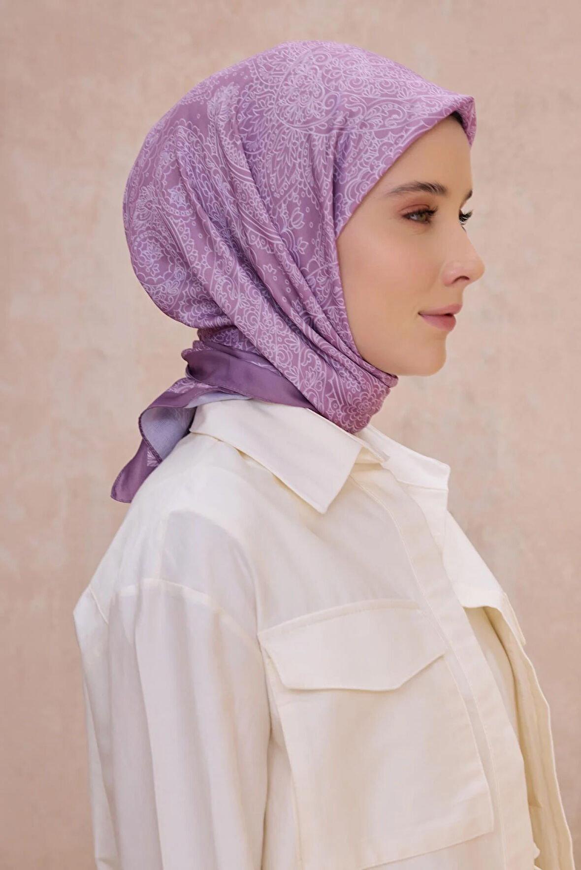 Belli Fresh Twist Eşarp 20 Pembe Karışık Desen 49738