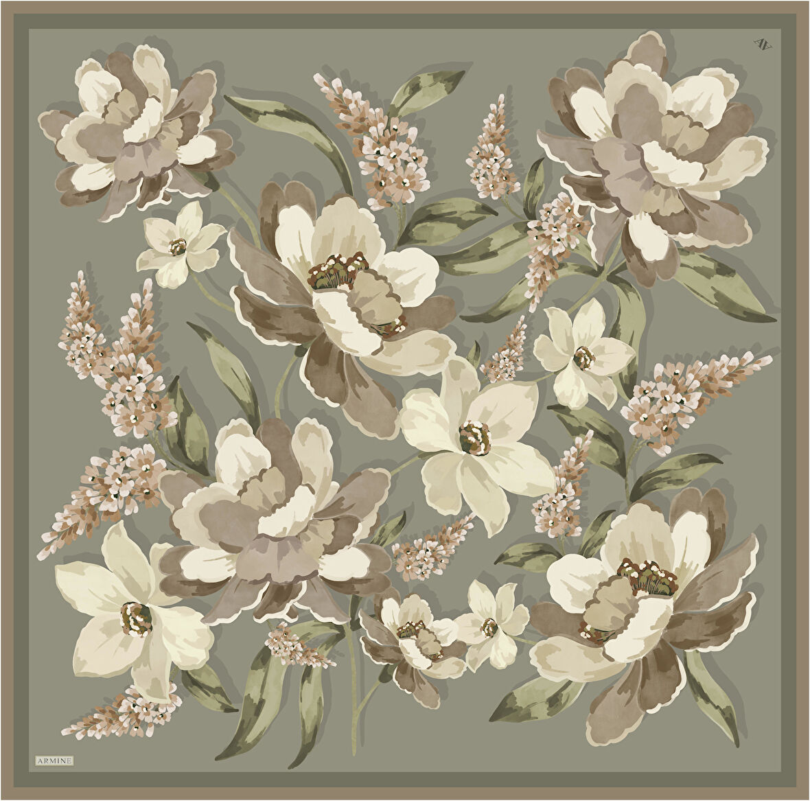 Armine E25Ka9414D02 81 Saf İpek Eşarp