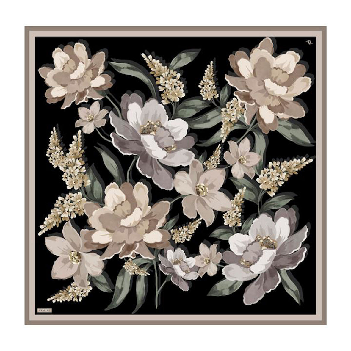 Armine E25Ka9414D02 5 Saf İpek Eşarp