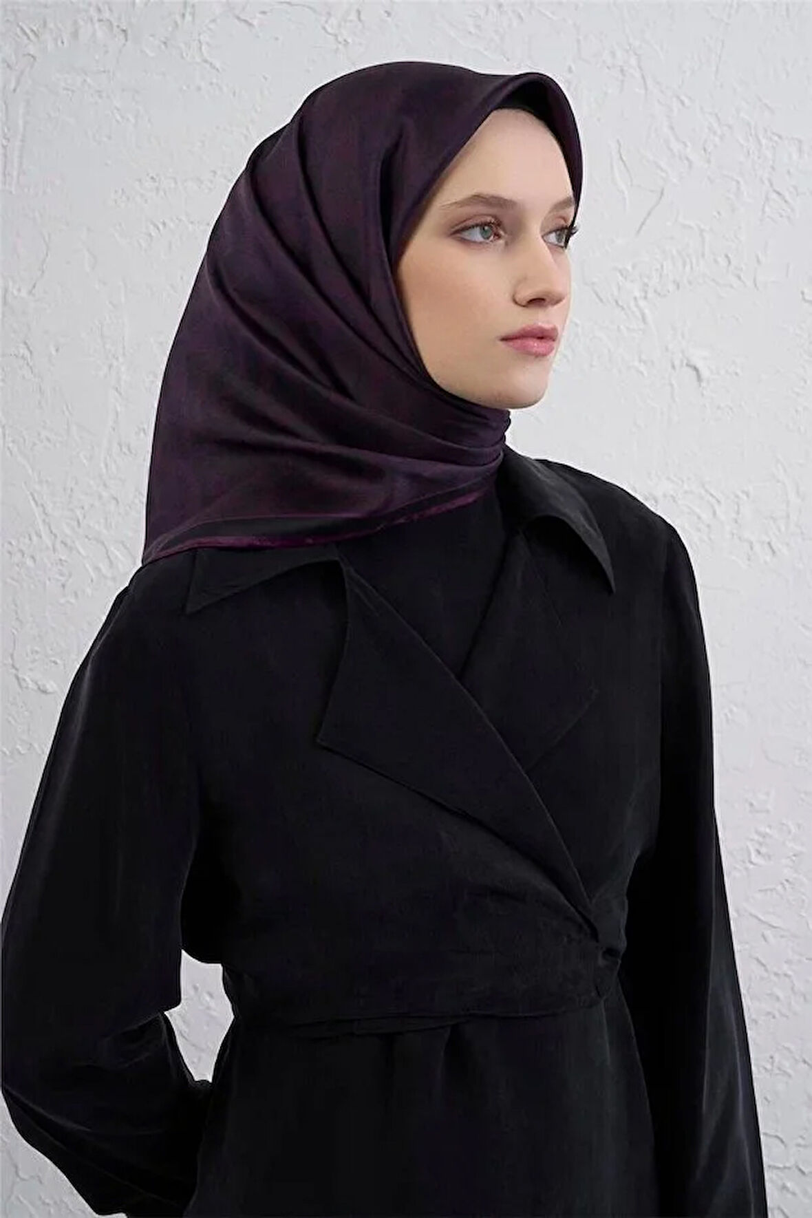 Klasik Desen Twill İpek Eşarp -2025/2026 -9408D