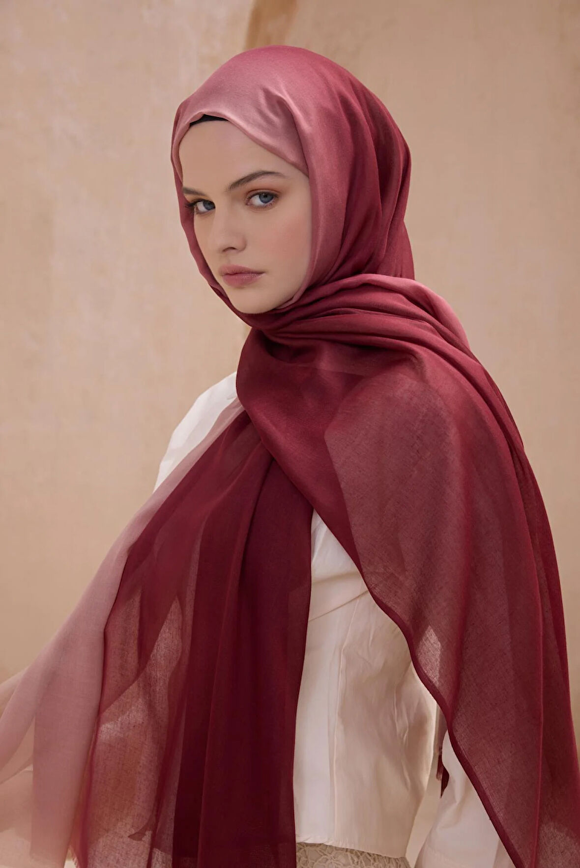 Belli Fresh Degrade Desen Şal 1020 Pembe Degrade Desen 49722