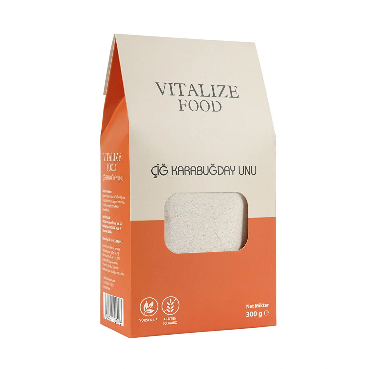 Vitalize Food Glutensiz Çiğ Karabuğday Unu 300 Gr