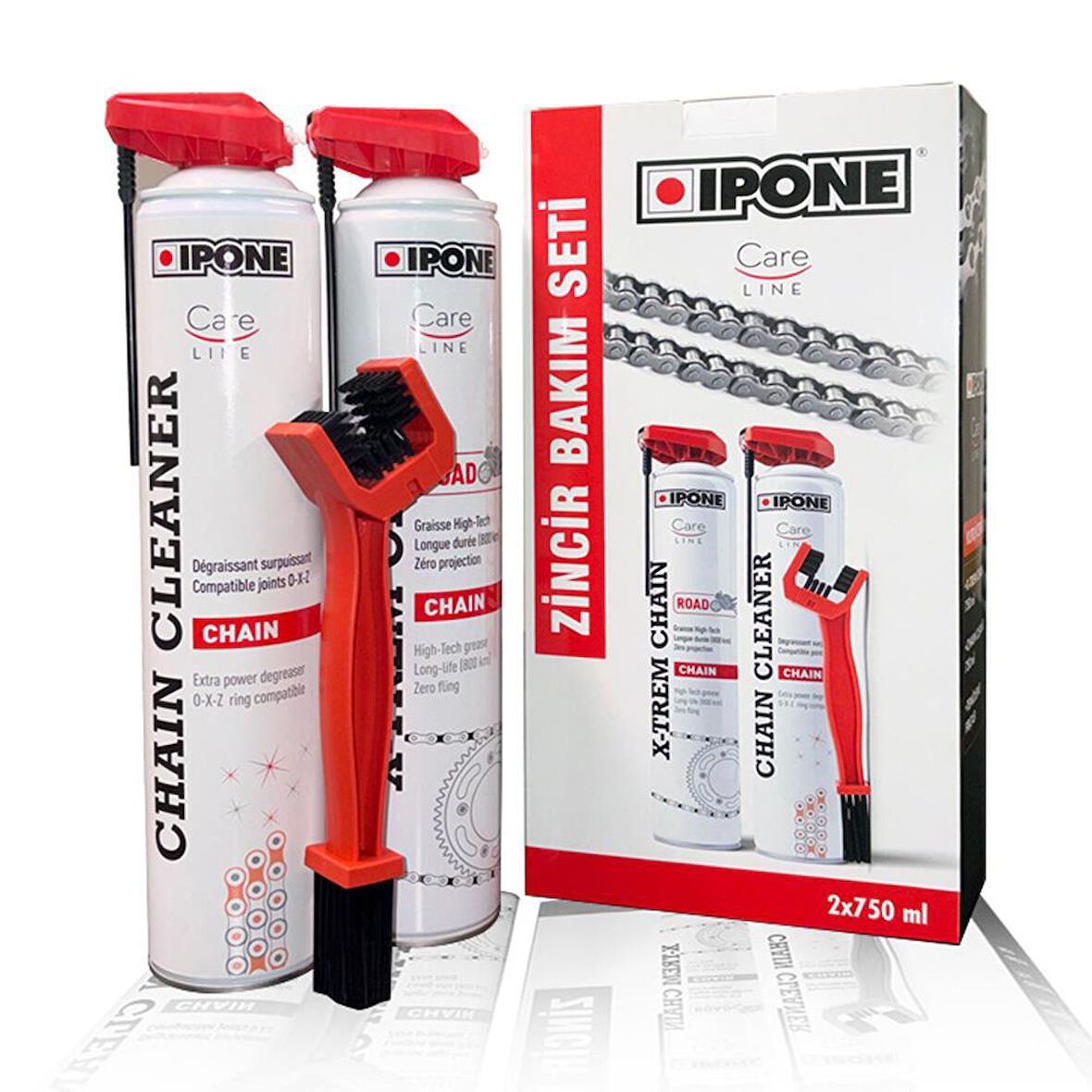  IPONE Zincir Bakım Seti ( Özel Kutuda Fırça Hediyeli )