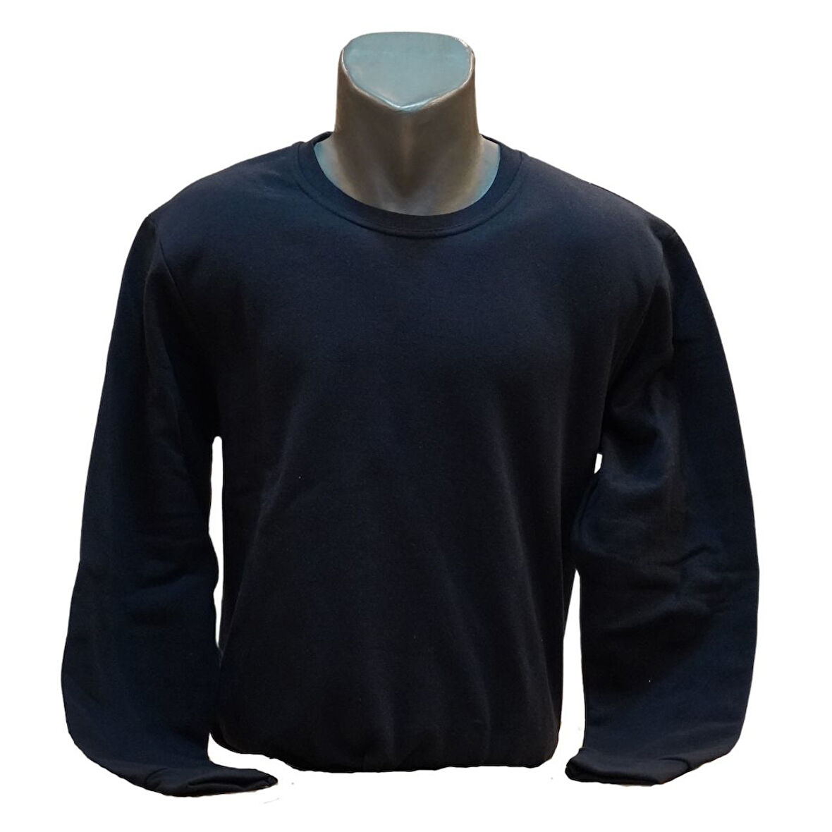 SIFIR YAKA UZUN KOL SWEAT - LACİVERT - L