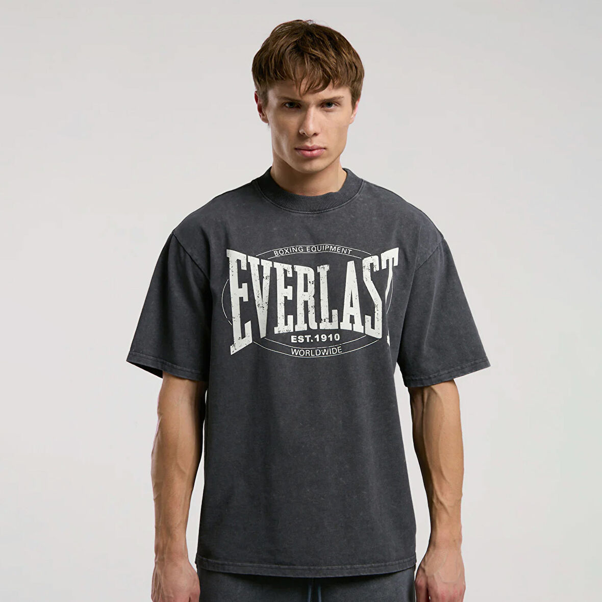 Everlast Everlast Authentic Boxing Erkek Gri T-Shirt