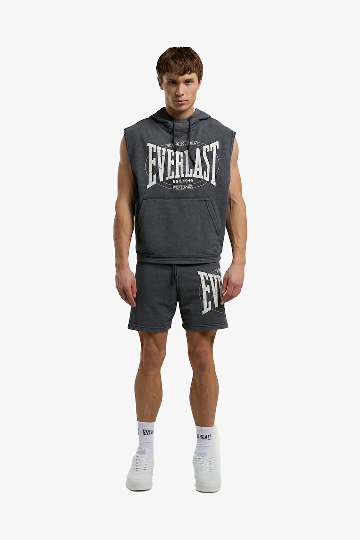 Everlast Everlast Authentic Boxing Erkek Gri Sweatshirt TM0009-333