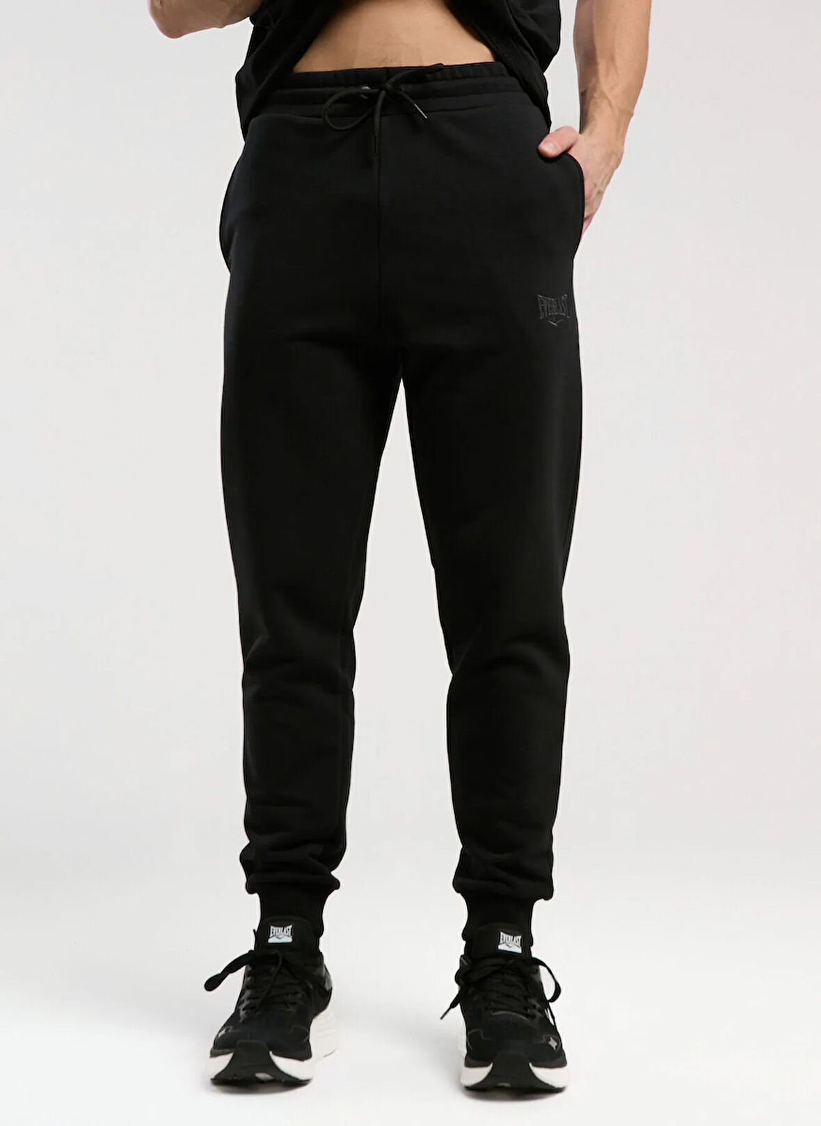 Everlast TM0040 167-Ever Essentials Regular Siyah Lastikli Bel Normal Düz Erkek Eşofman Altı