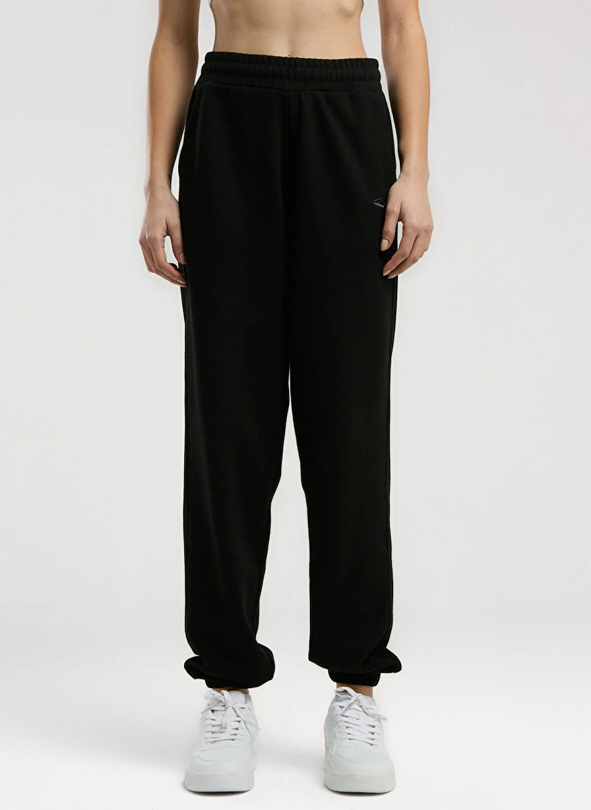 Everlast TW0030 167-Ever Classics Wmn Jogger Siyah Lastikli Bel Regular Fit Düz Kadın Eşofman Altı