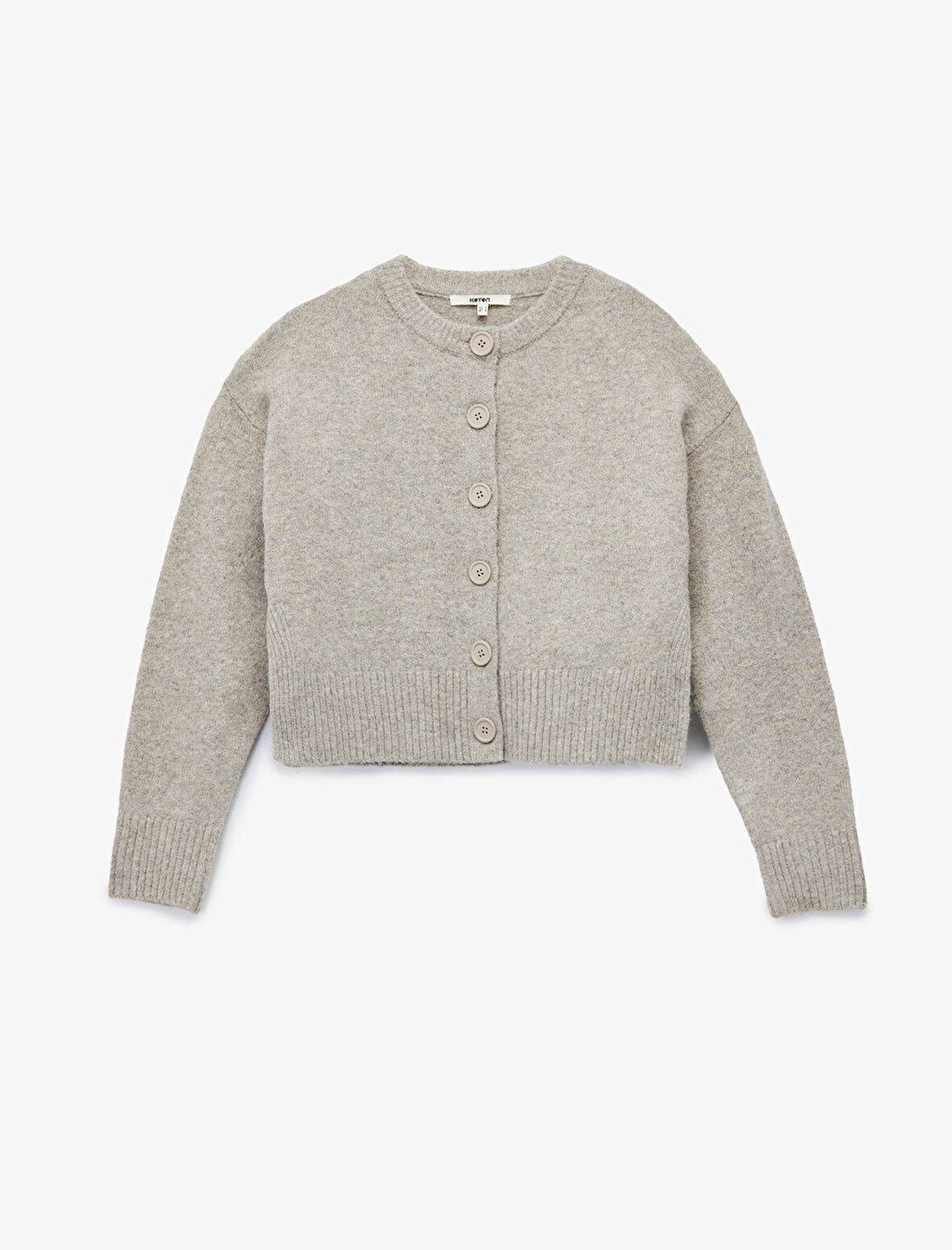 Uzun Kollu Bisiklet Yaka Triko Hırka