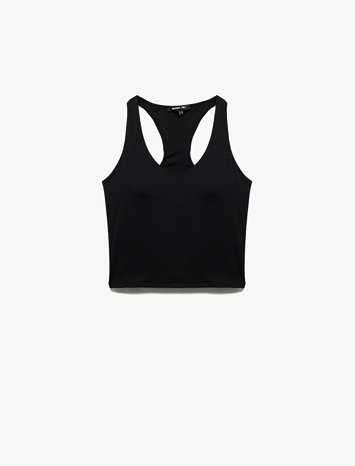 U Yaka Kolsuz Slim Fit İnterlok Sporcu Atleti