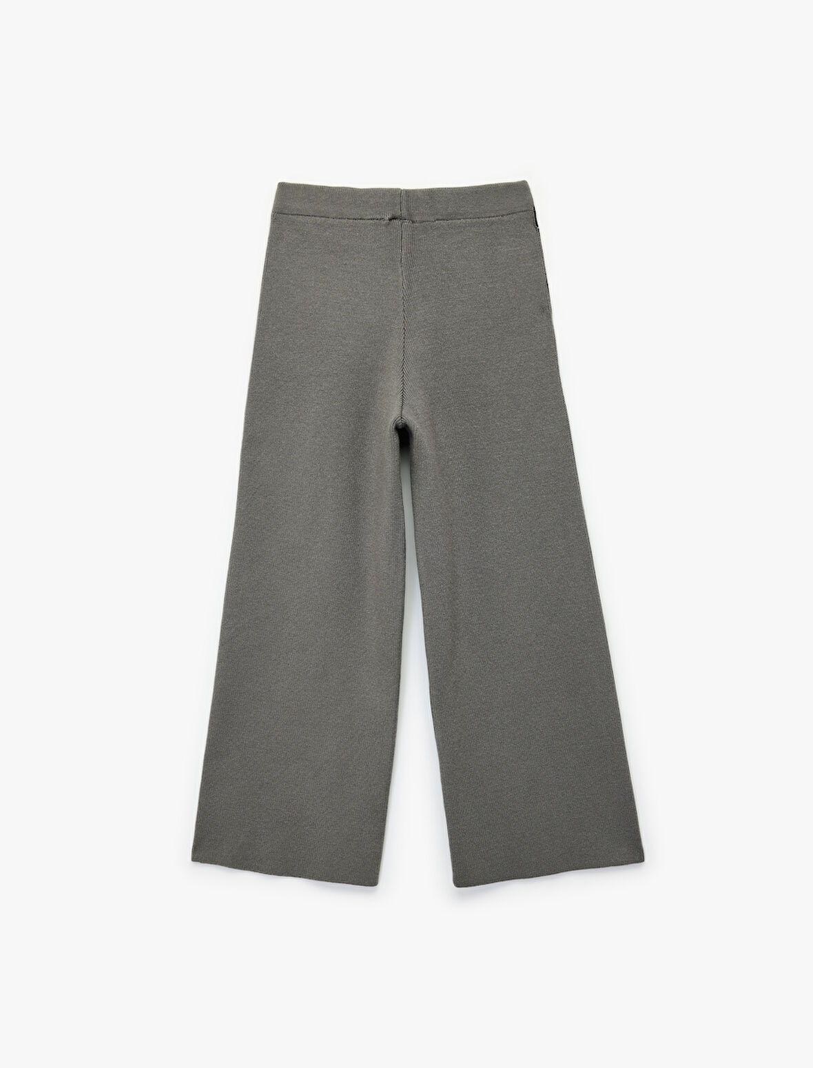 Viskon Karışımlı Şerit Detaylı Triko Pantolon