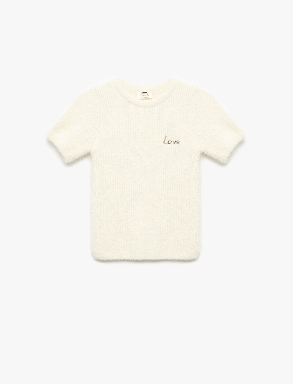 Bisiklet Yaka Kısa Kollu Triko Kazak