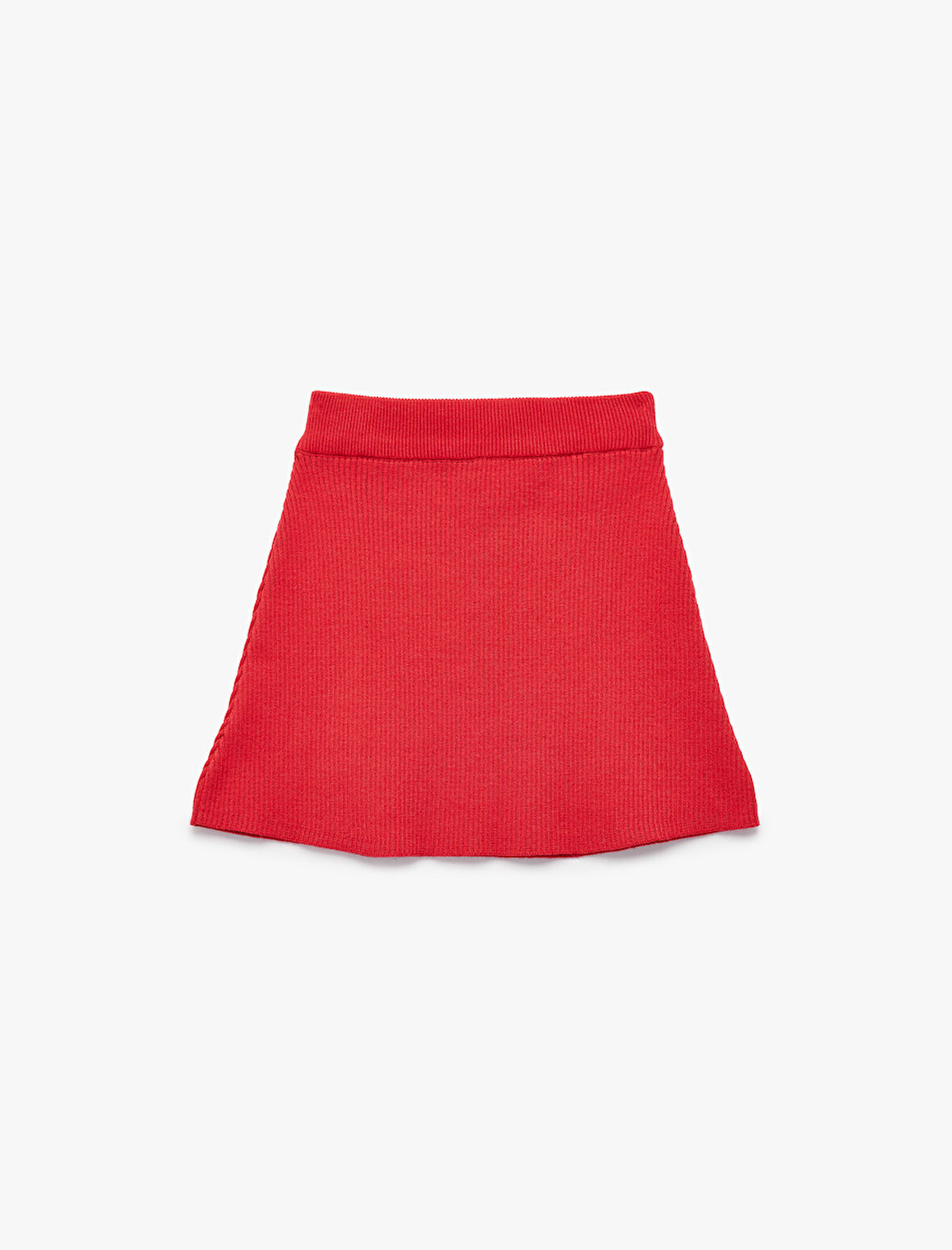 Viskon Karışımlı Slim Fit A Kesim Triko Etek