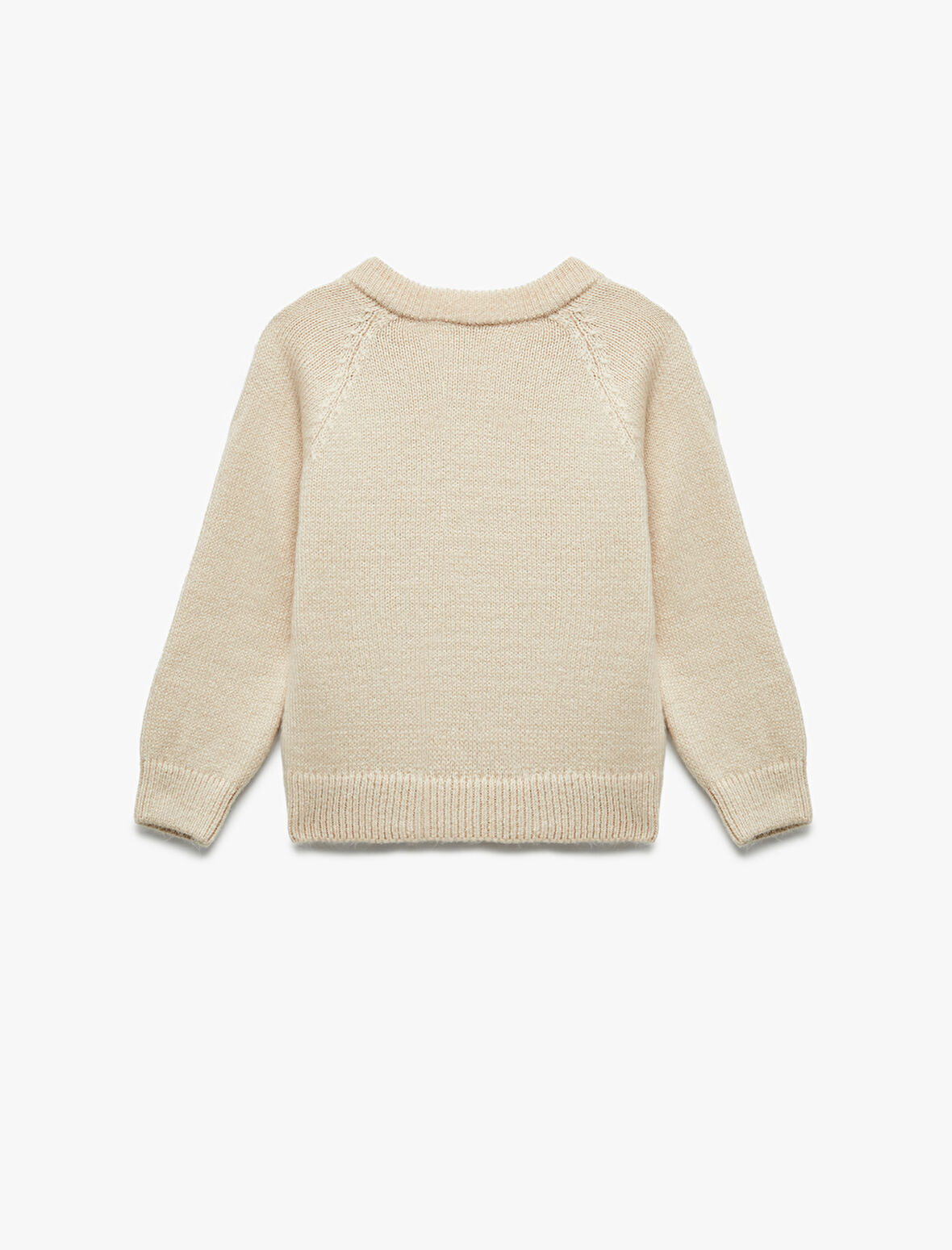 Taş Detaylı Uzun Kollu Bisiklet Yaka Triko Kazak