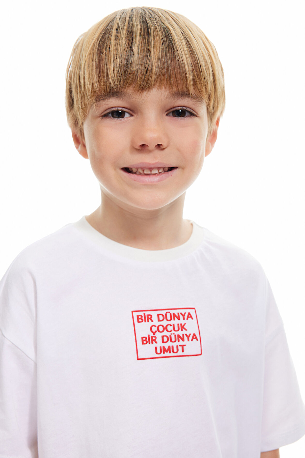 Bisiklet Yaka Kısa Kollu Pamuklu Baskılı Tişört