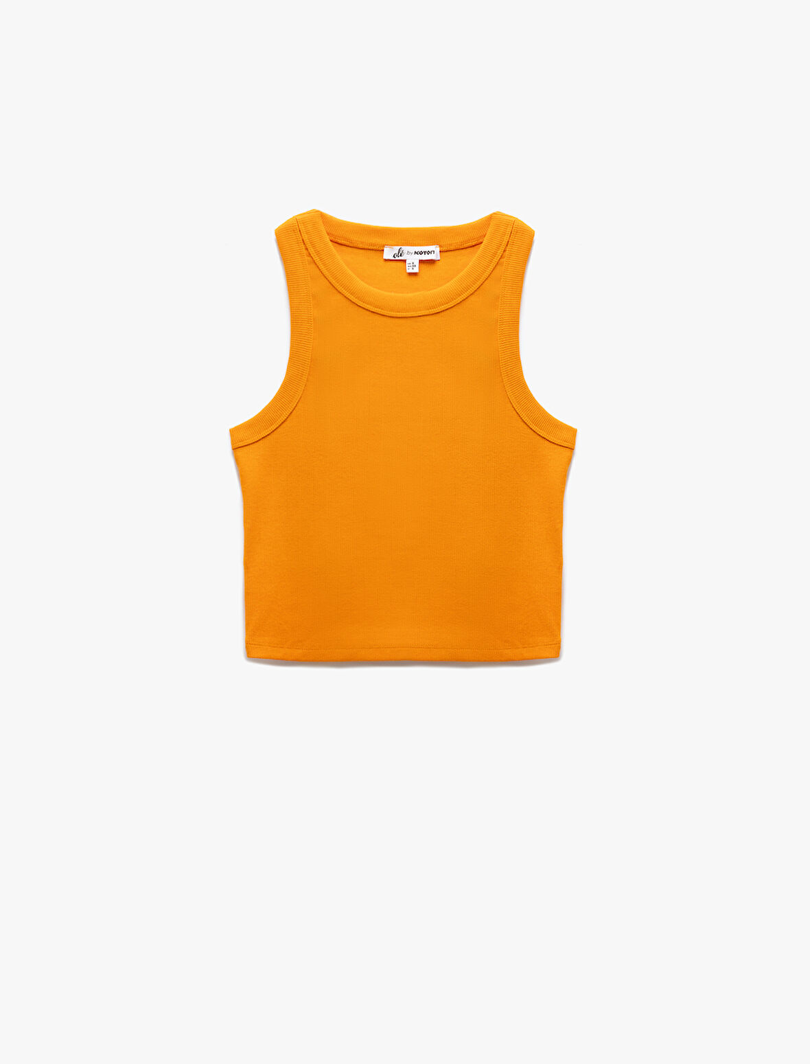 Halter Yaka Fitilli Slim Fit Crop Kadın Atlet
