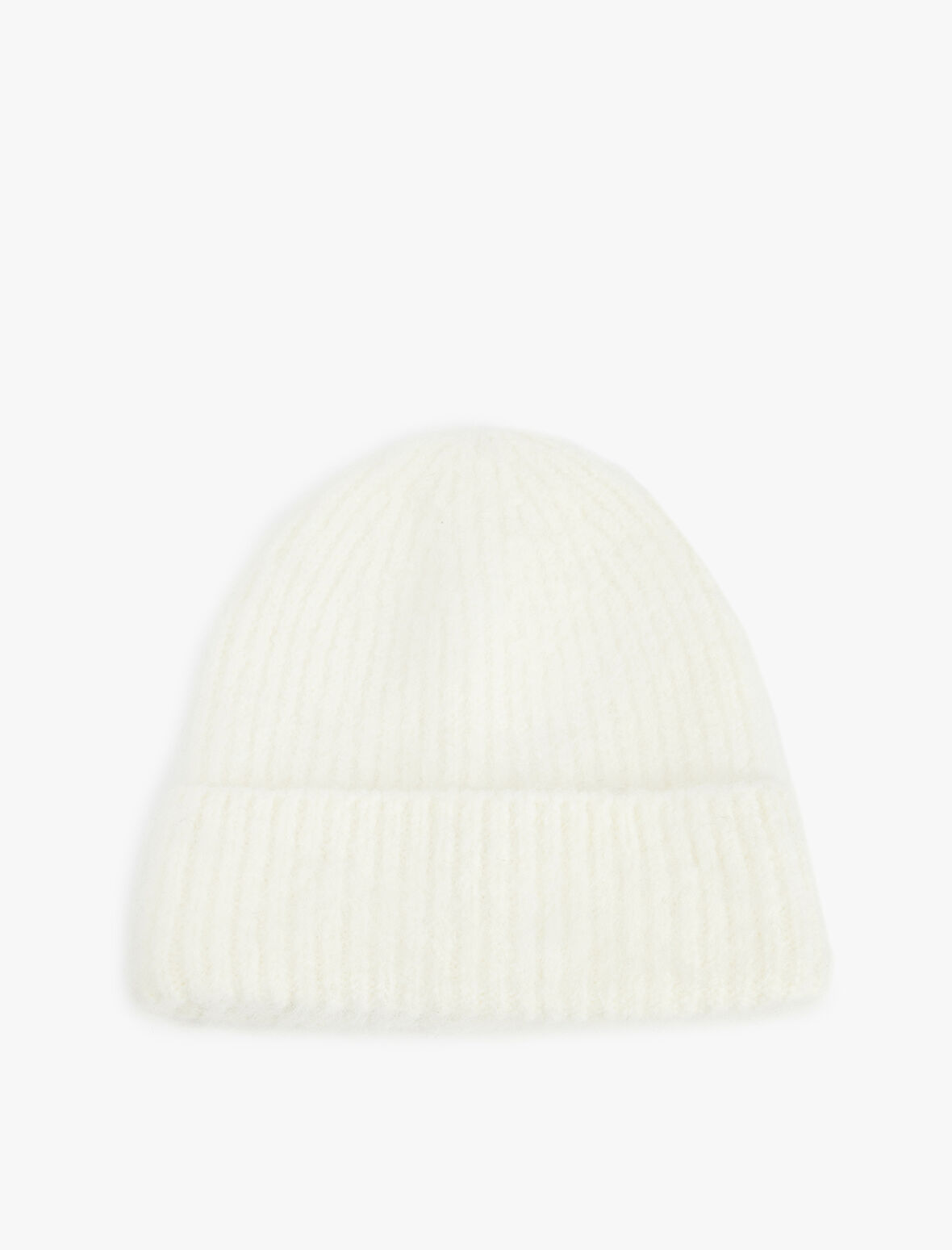 Yün Karışımlı Katlı Örgü Bere