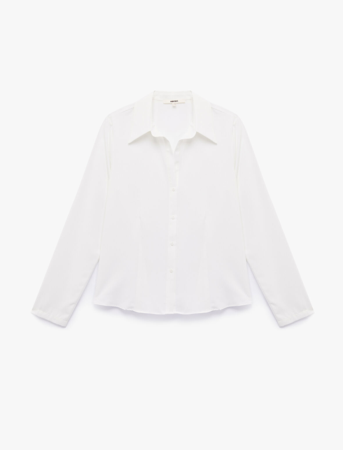 Regular Fit Uzun Kollu Klasik Yaka Saten Gömlek