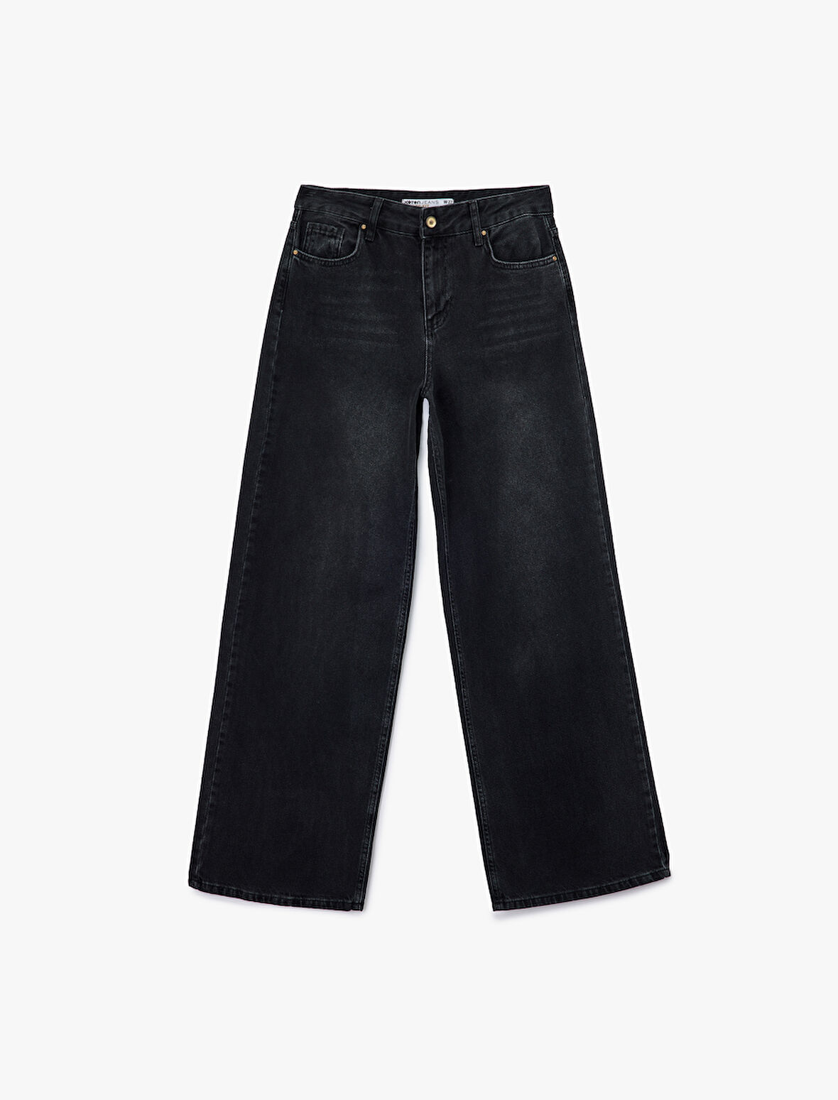 Düşük Bel Rahat Kalıp Geniş Paça Jean Pantolon - Loose Straight Fit Jean