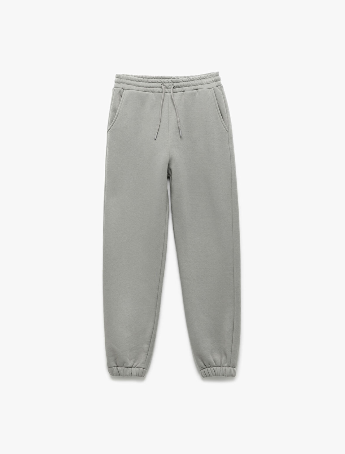 Şardonlu Cepli Beli Bağcıklı Rahat Kalıp Jogger Eşofman Altı