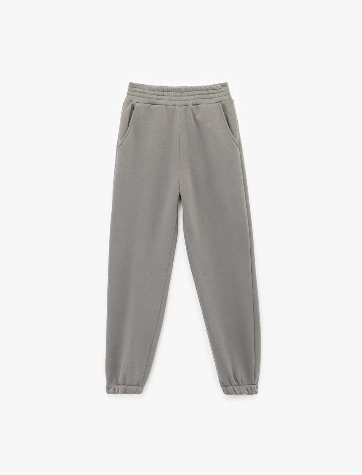 Üç İplik Şardonlu Cepli Beli Lastikli Jogger Eşofman Altı