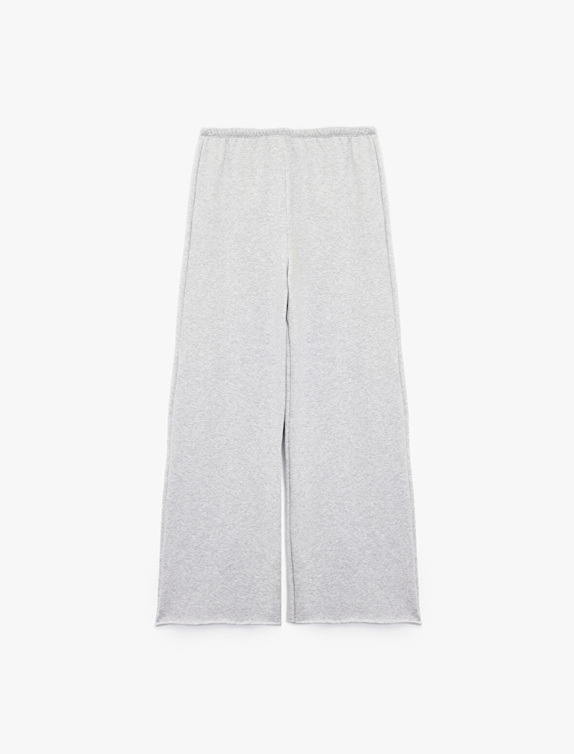 Beli Lastikli Yüksek Bel İspanyol Paça Uzun Eşofman Altı