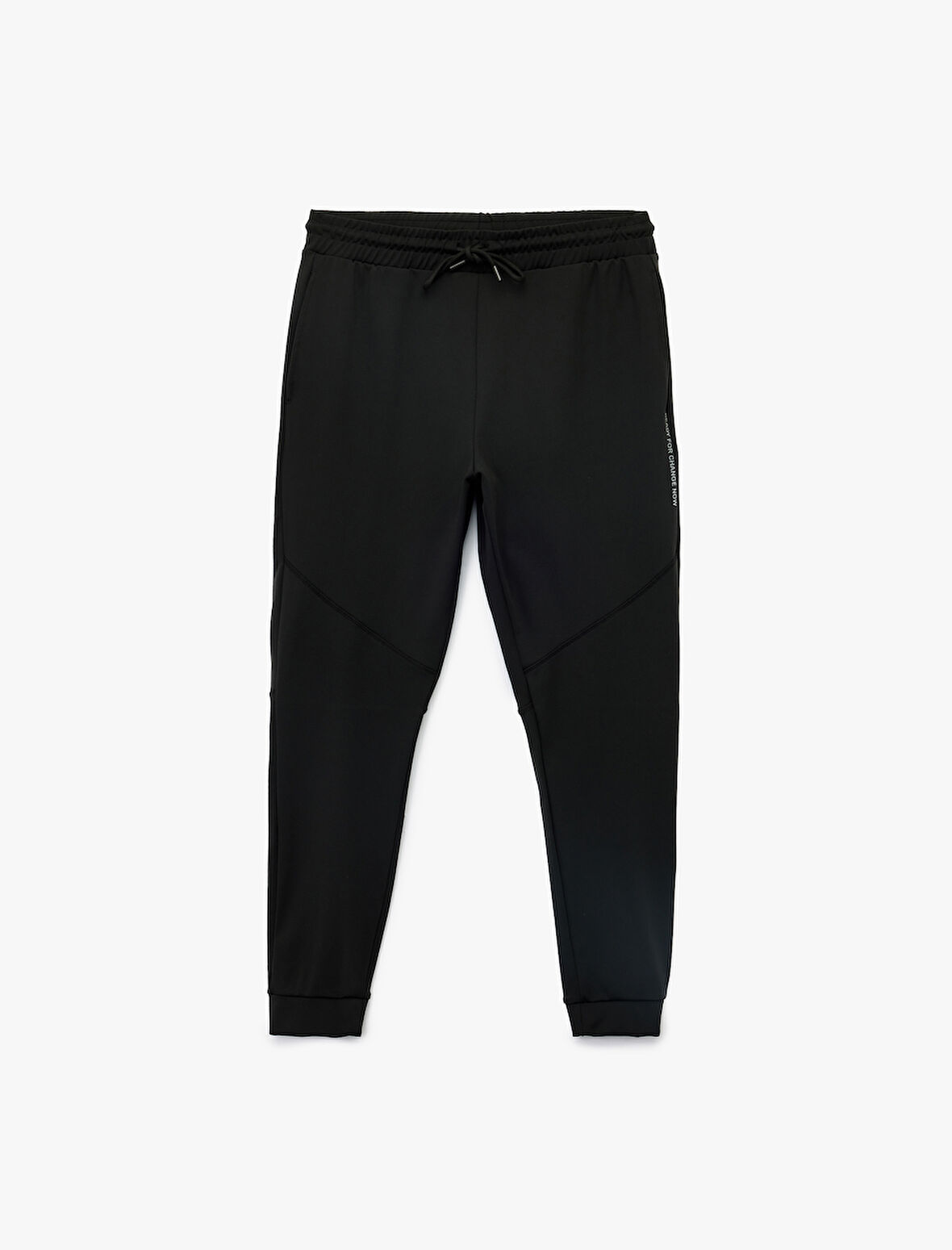 Baskılı Dikiş Detaylı Cepli Beli Bağcıklı Jogger Spor Eşofman Altı