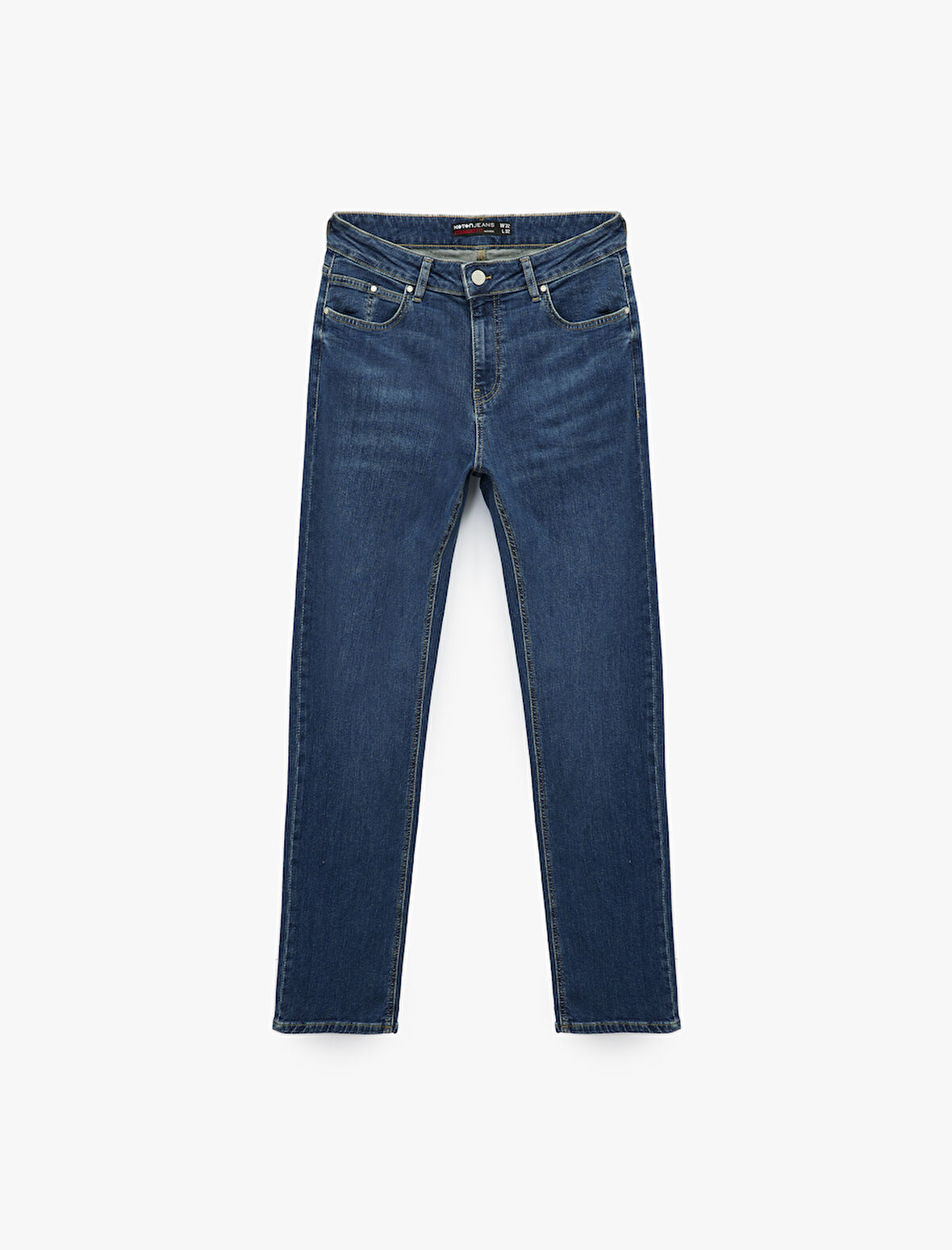Cepli Straight Fit Düz Paça Jean Pantolon - Mark Straight Jeans