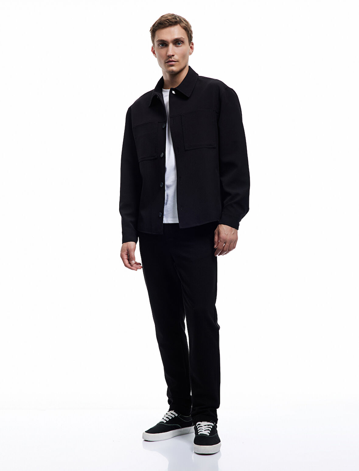 Cep Detaylı Katlamalı Paça Beli Bağcıklı Pantolon