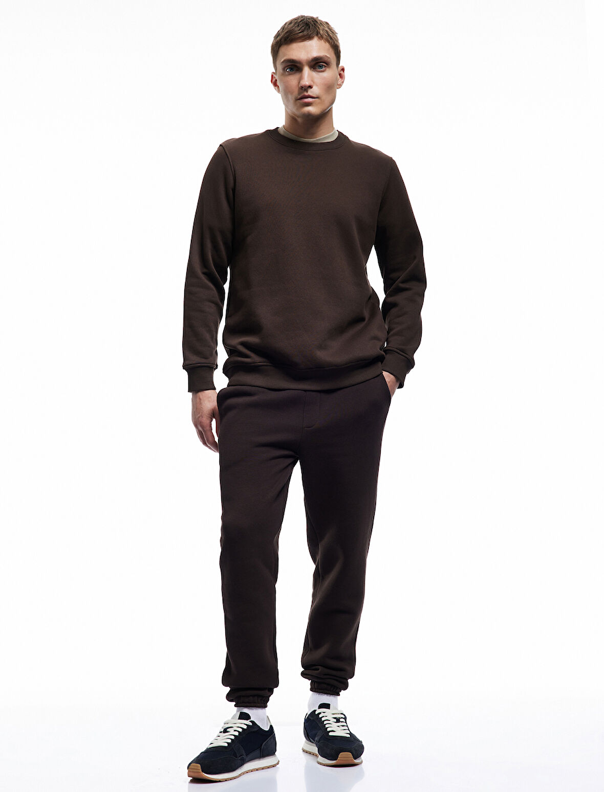 Beli Bağcıklı Şardonlu Cep Detaylı Jogger Eşofman Altı