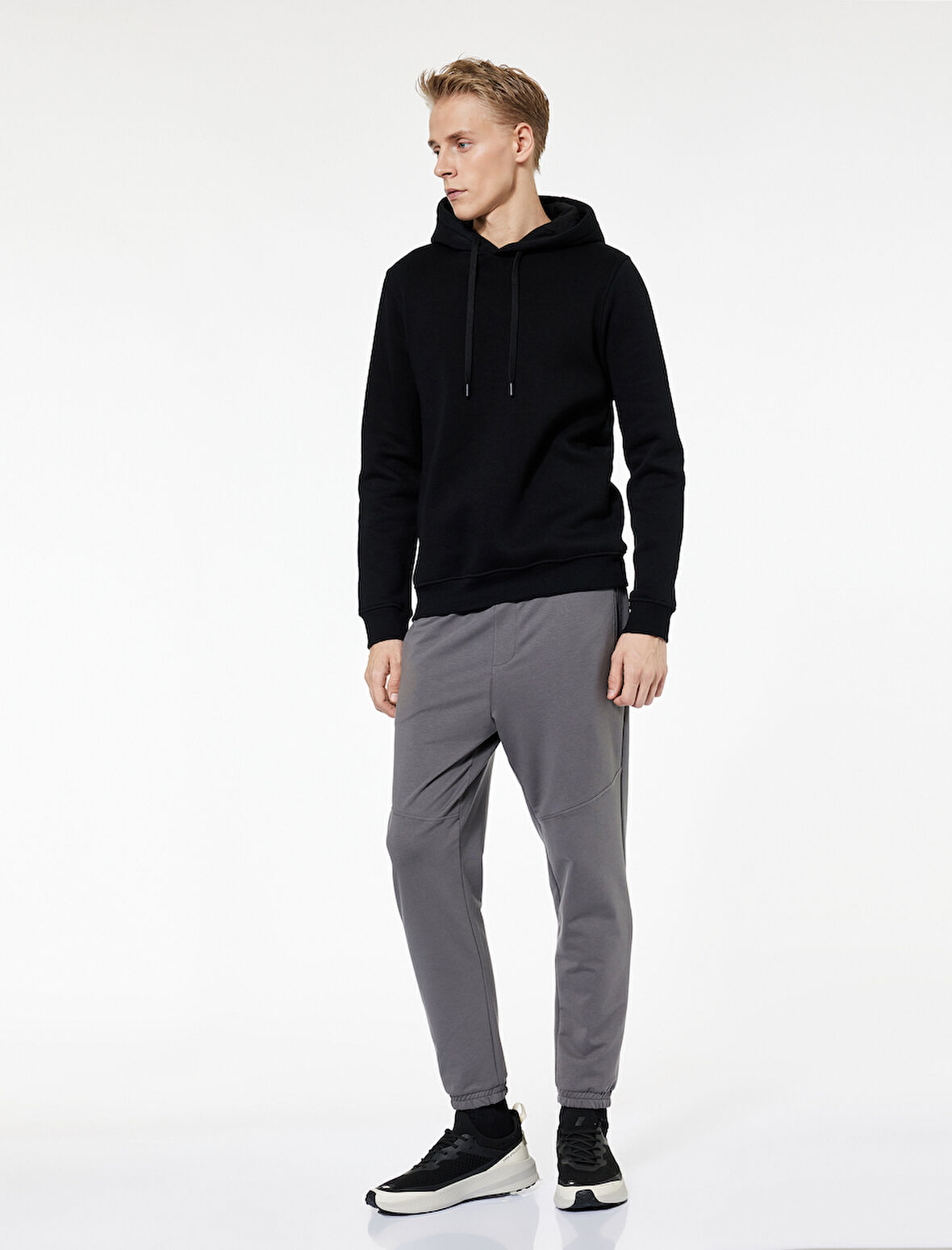 Pamuklu Fermuarlı Cepli Beli Bağcıklı Jogger Eşofman Altı