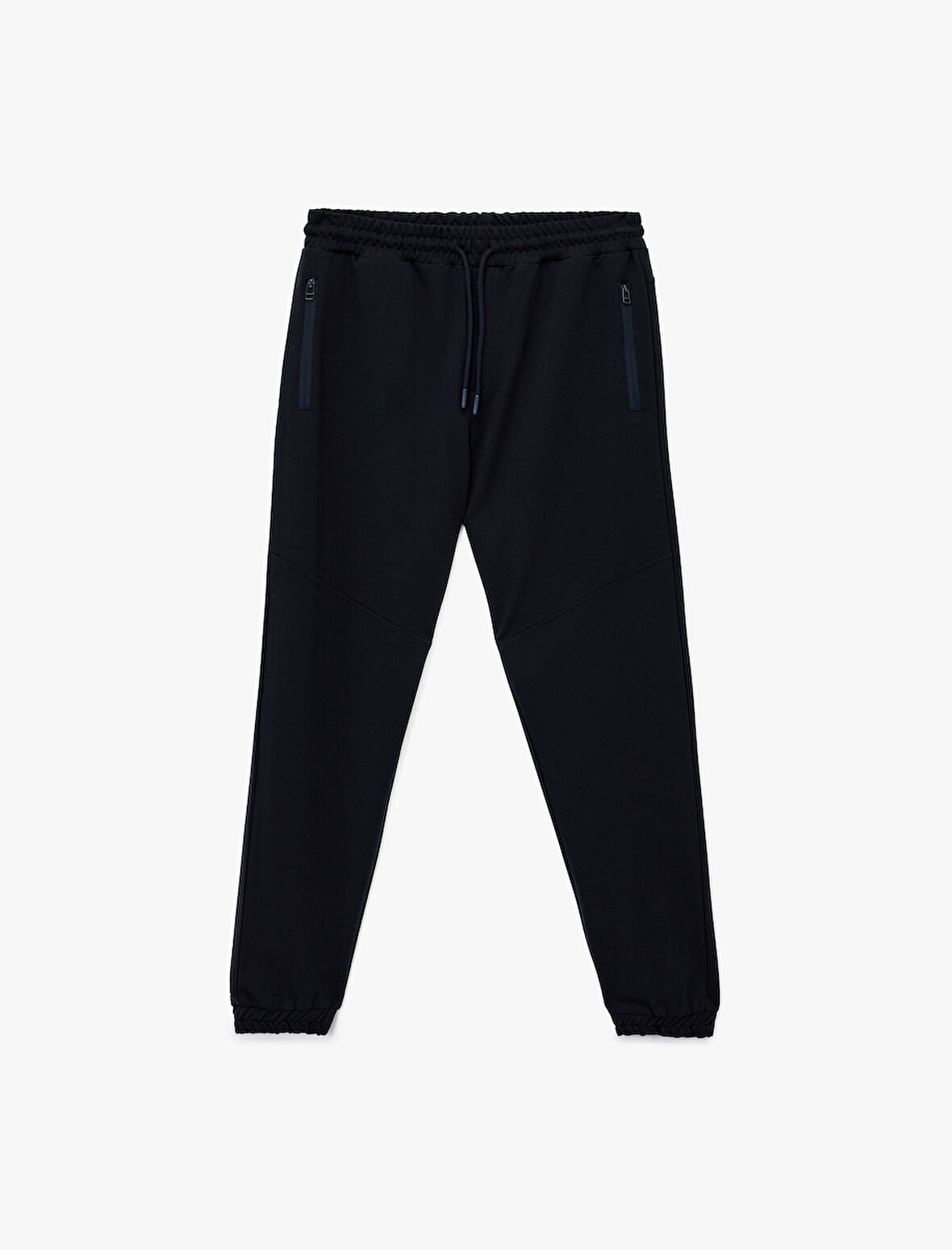 Pamuklu Fermuarlı Cepli Beli Bağcıklı Jogger Eşofman Altı