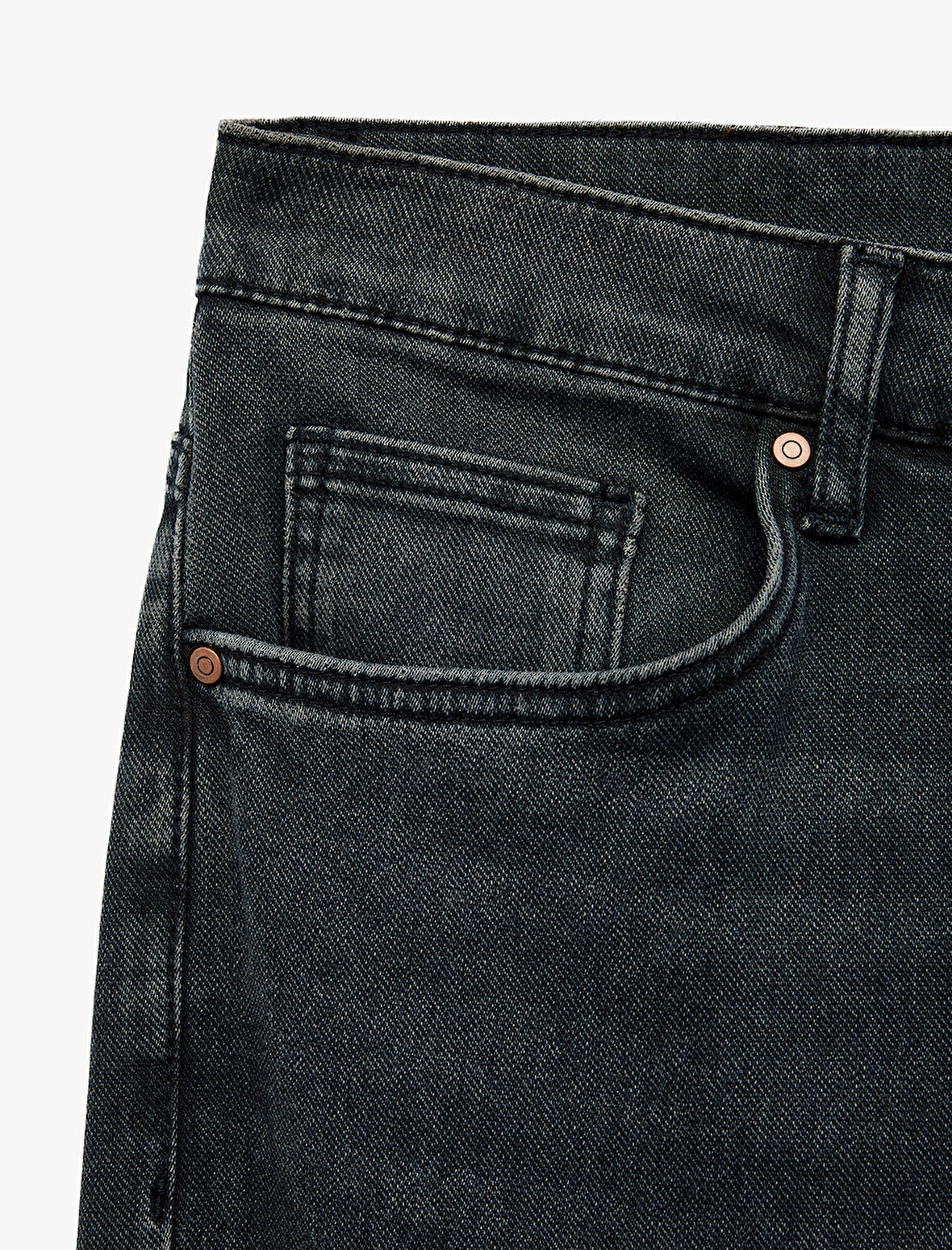 Normal Bel Pamuklu Straight Fit Jean Pantolon - Mark Jean