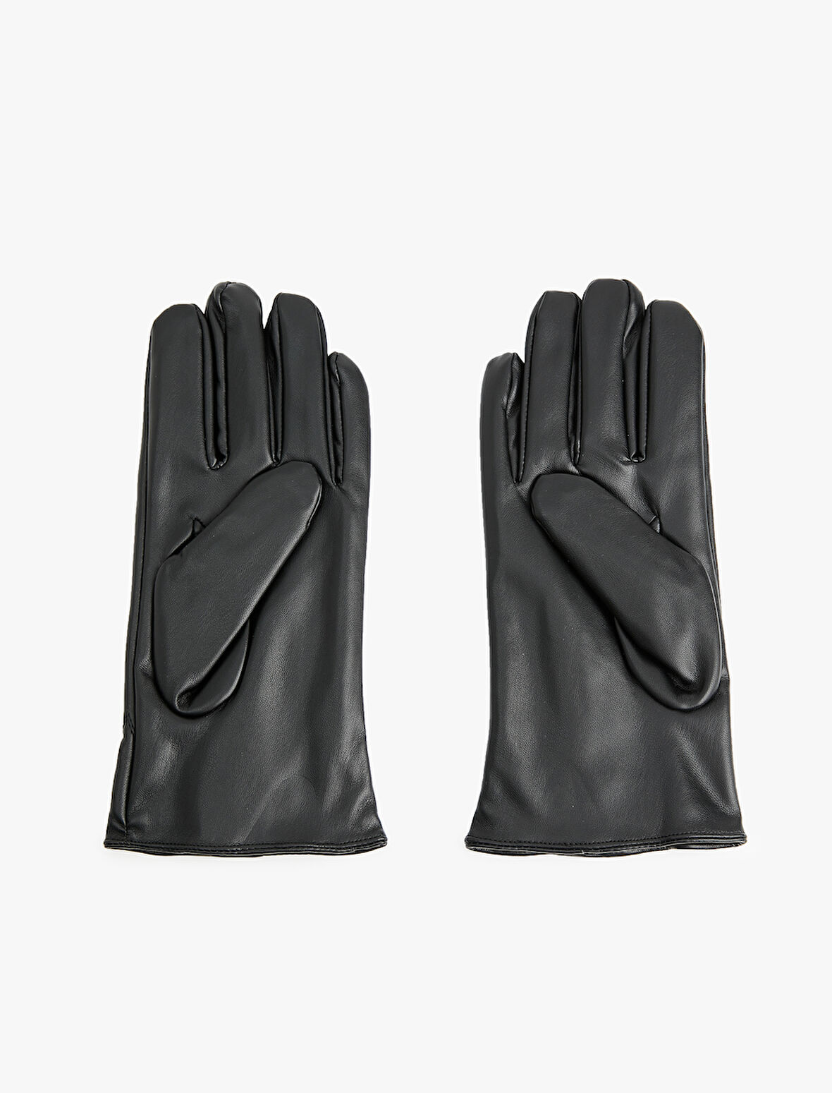 Fermuar Detaylı Suni Deri Eldiven