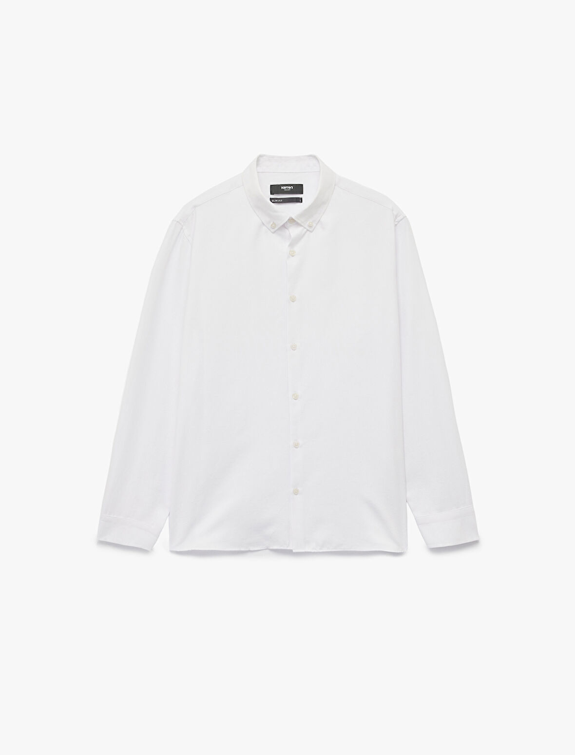 Slim Fit Uzun Kollu Düğmeli Klasik Yaka Gömlek