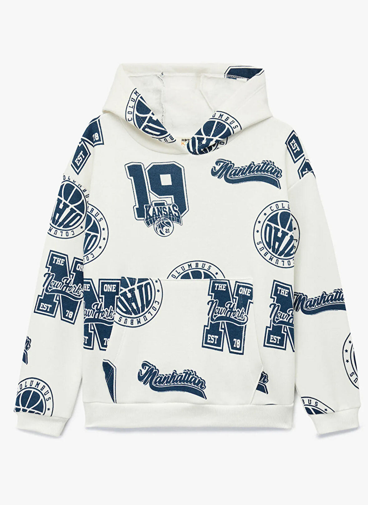 Koton Baskılı Erkek Çocuk Ekru Sweatshırt 6WKB10140TK