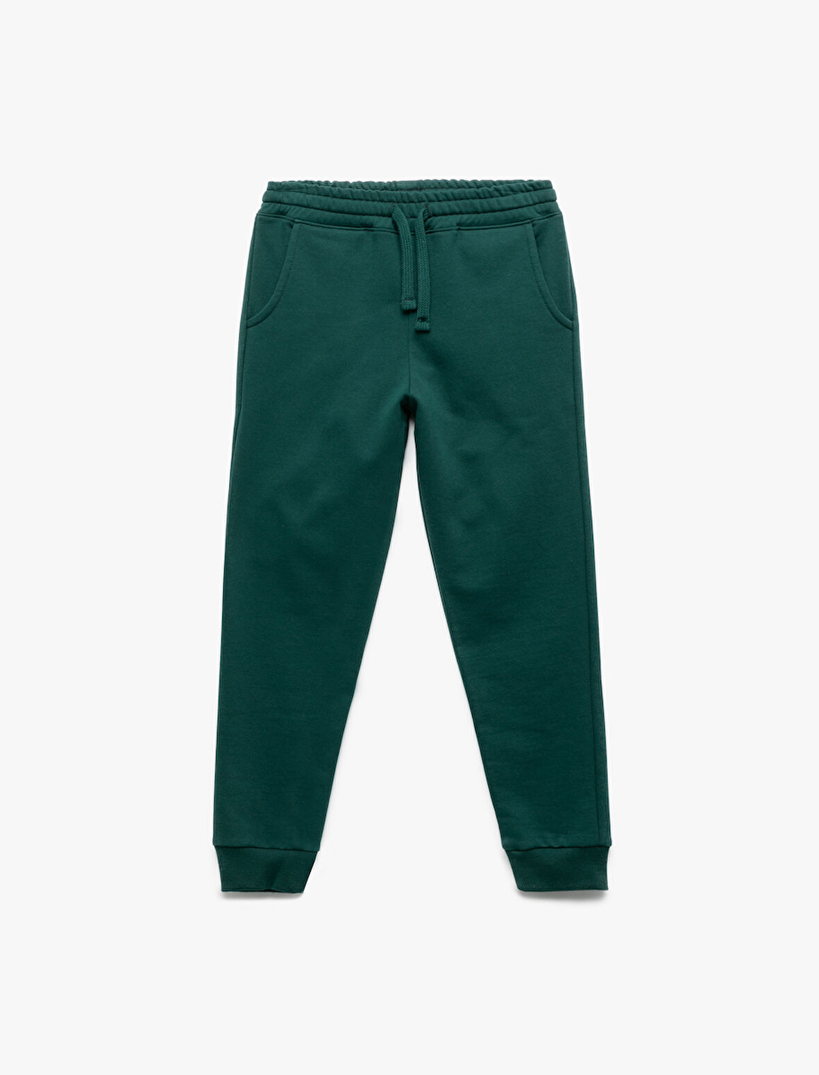 Pamuklu Beli Bağcıklı Şardonlu Jogger Eşofman Altı