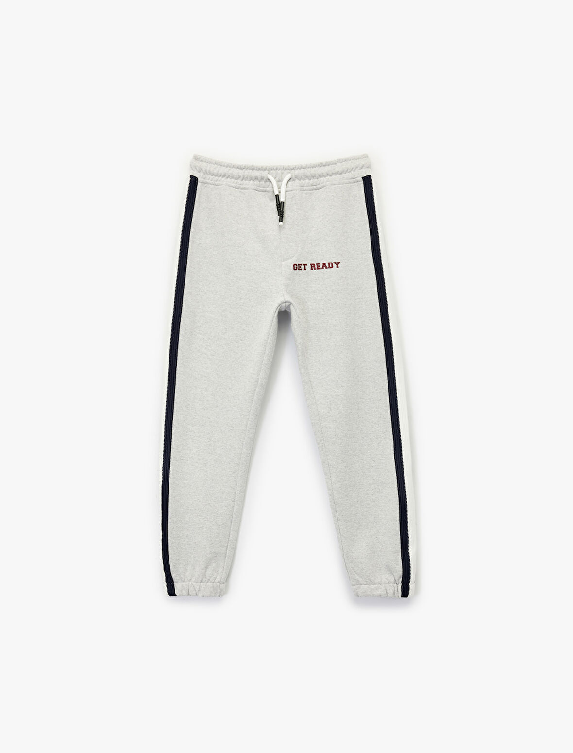 Pamuklu Beli Bağcıklı Şardonlu Jogger Eşofman Altı