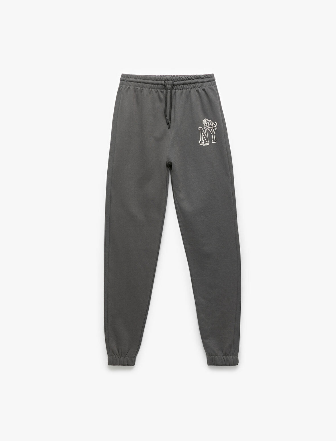 Pamuklu Baskı Detaylı Şardonlu Jogger Eşofman Altı